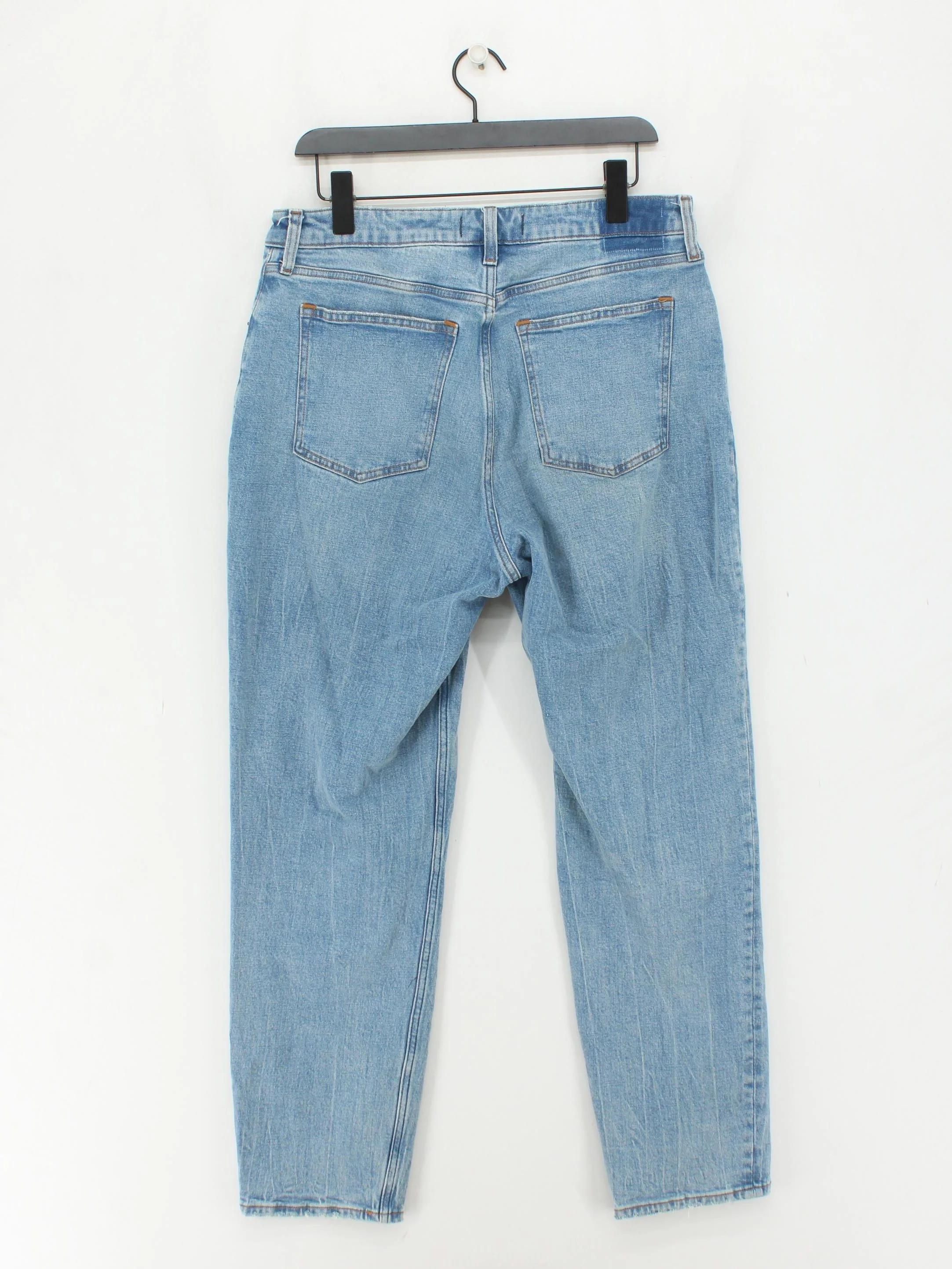 Abercrombie & Fitch Women's Jeans UK 16 Blue Cotton with Elastane Mom - Image 2