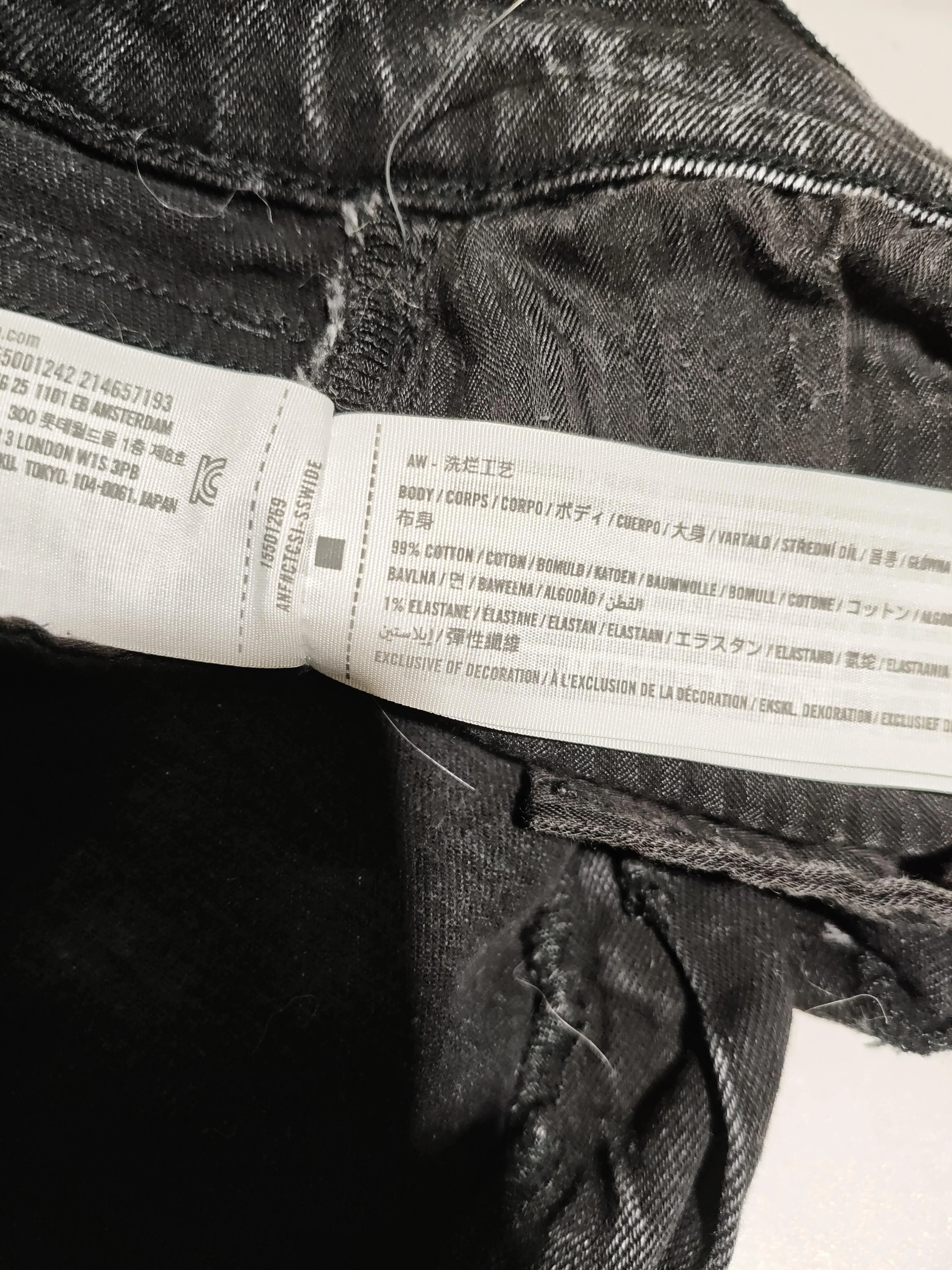 Abercrombie & Fitch Women's Jeans UK 8 Black Cotton with Elastane Straight - Image 6