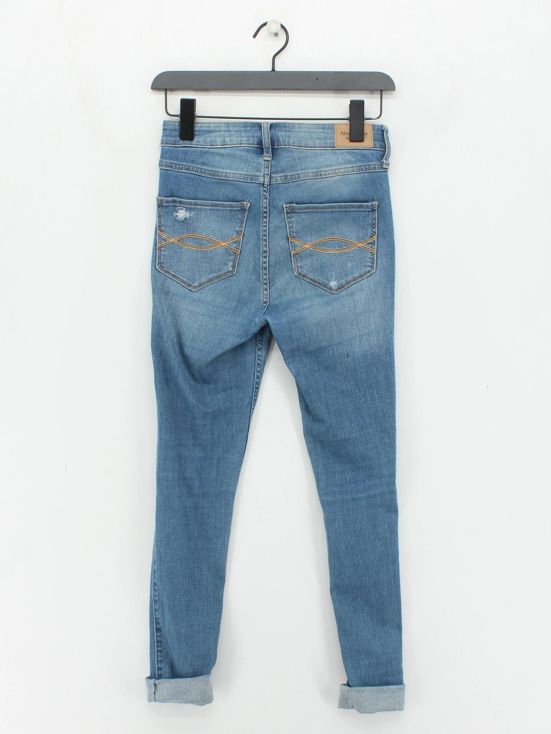 Abercrombie & Fitch Women's Jeans W 26 in Blue Cotton - Image 2