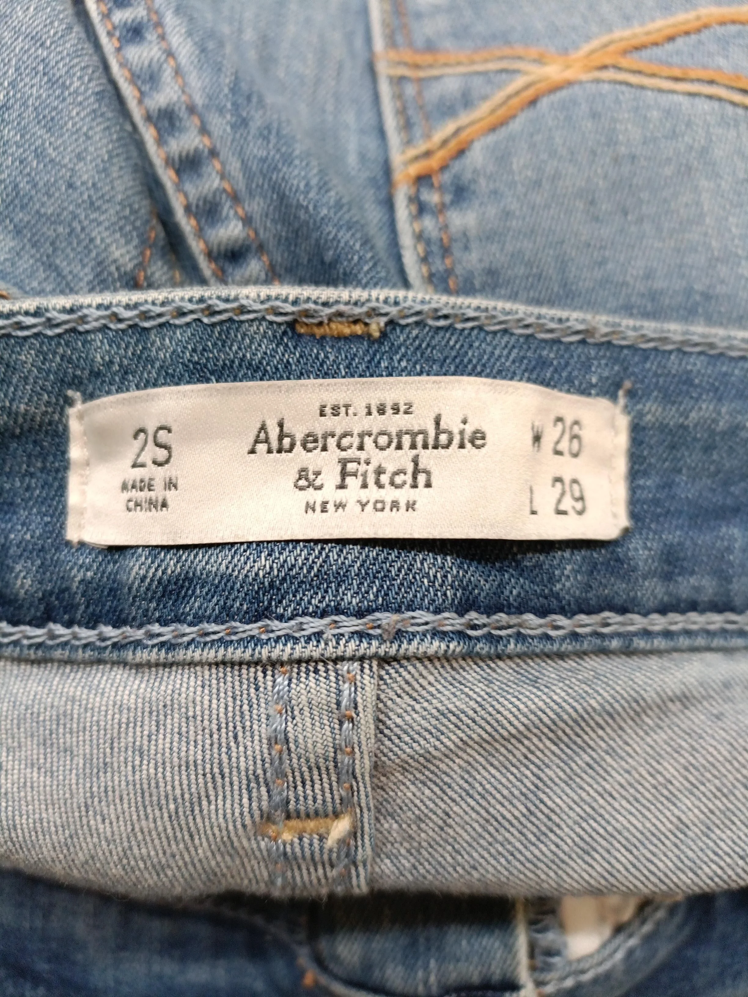 Abercrombie & Fitch Women's Jeans W 26 in Blue Cotton - Image 5