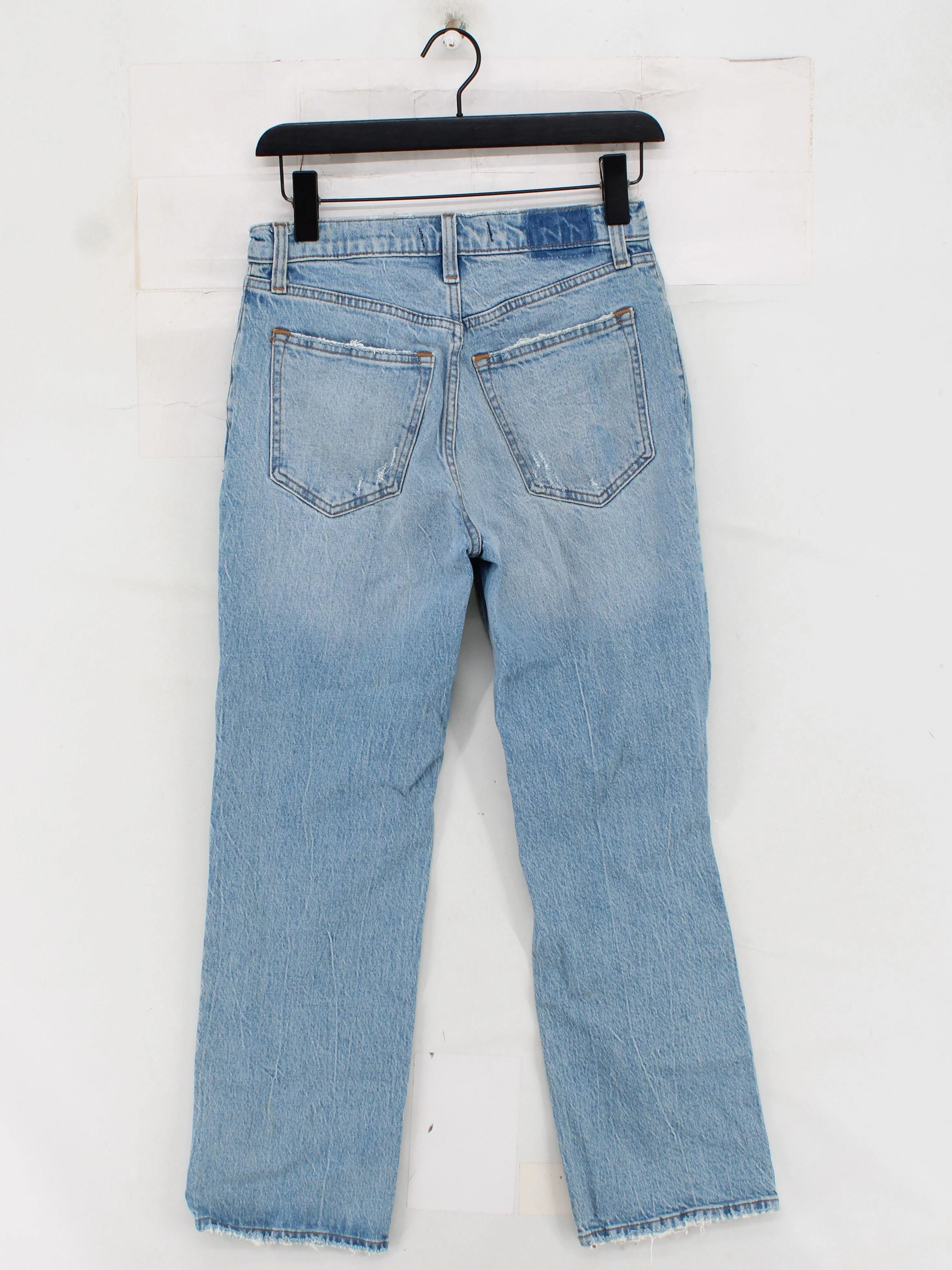 Abercrombie & Fitch Women's Jeans W 26 in Blue Cotton with Elastane Straight - Image 2