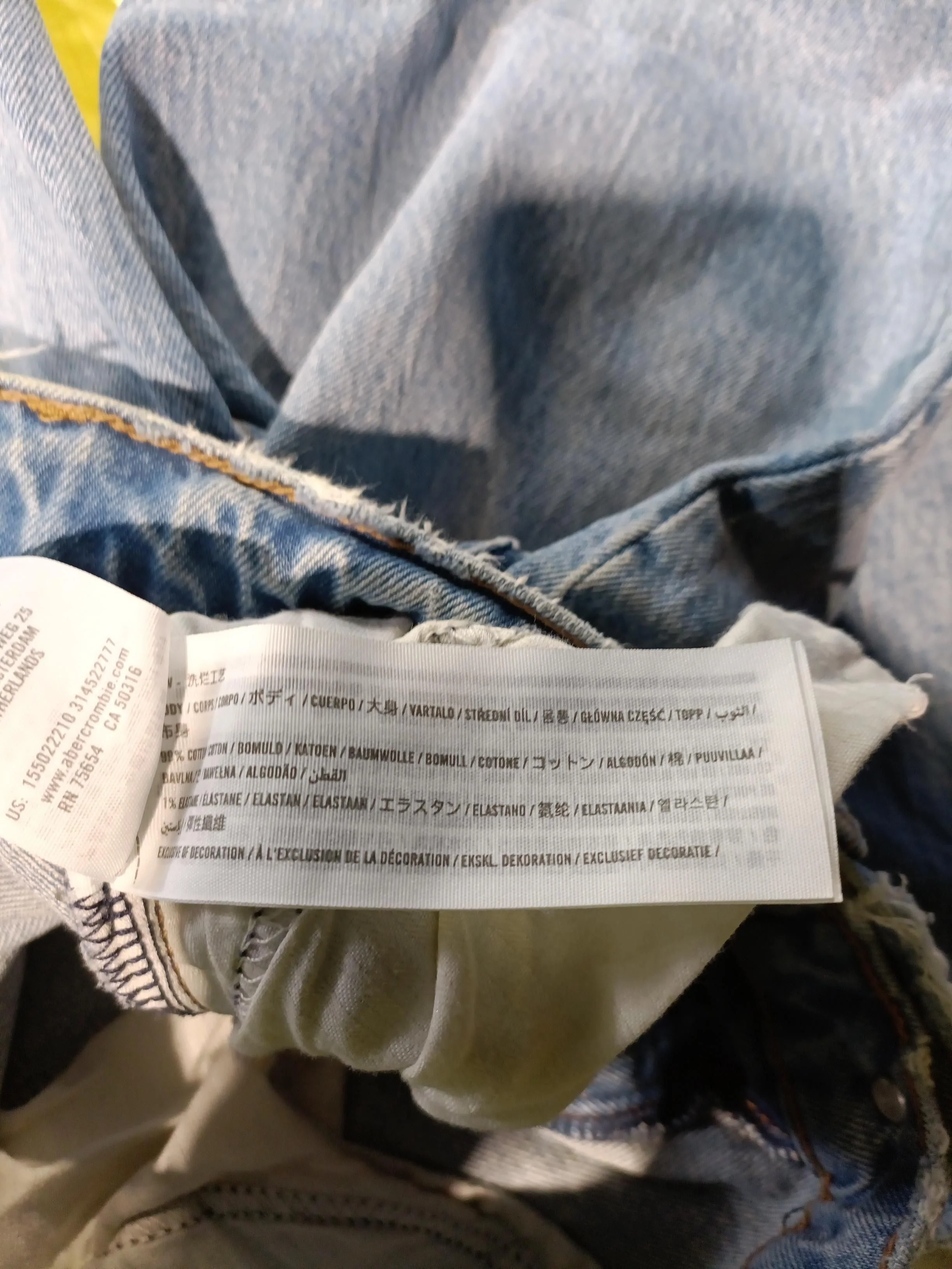 Abercrombie & Fitch Women's Jeans W 26 in Blue Cotton with Elastane Straight - Image 7