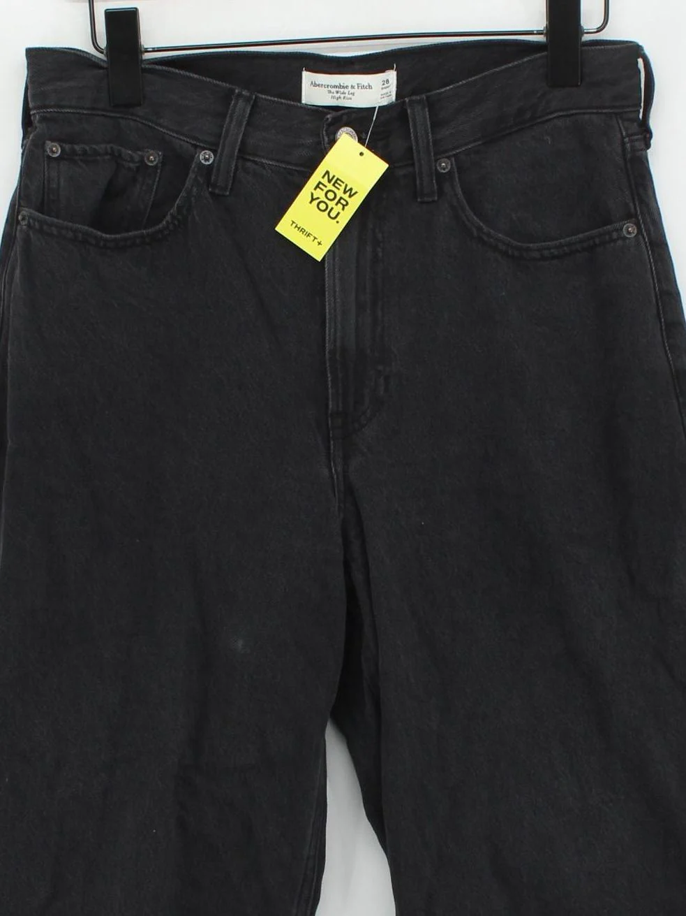 Abercrombie & Fitch Women's Jeans W 28 in Black Cotton - Image 3