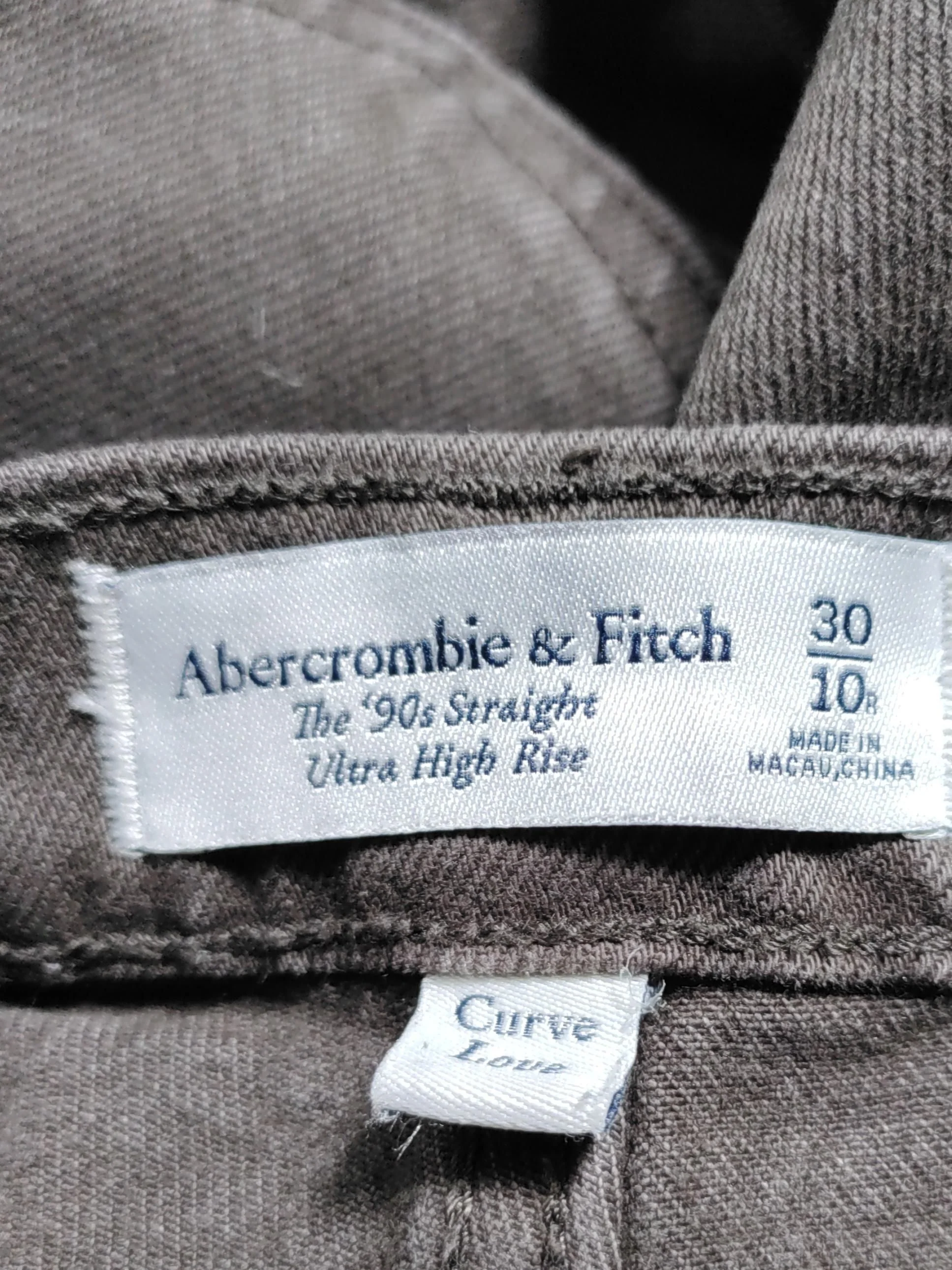 Abercrombie & Fitch Women's Jeans W 30 in Brown Cotton with Elastane Straight - Image 5