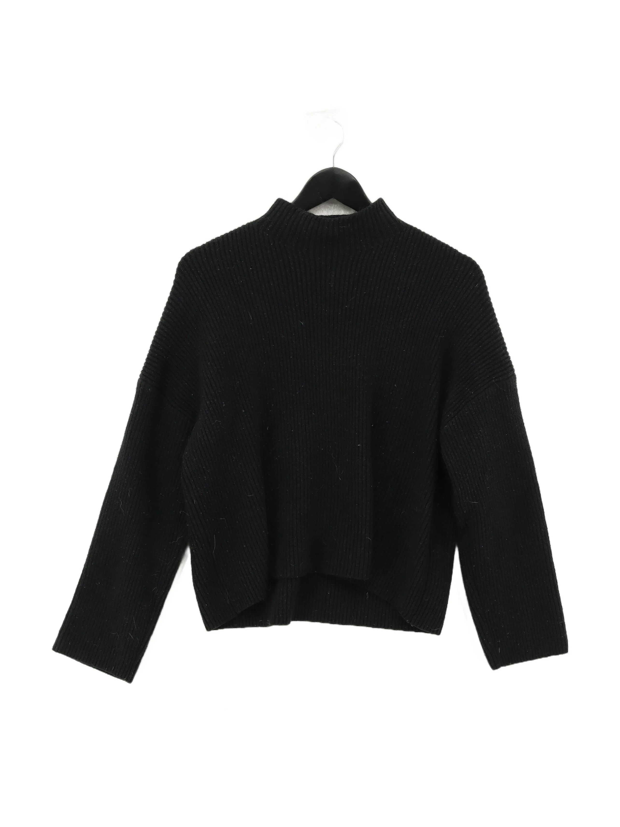 Abercrombie & Fitch Women's Jumper S Black Polyester with Acrylic, Wool Pullover
