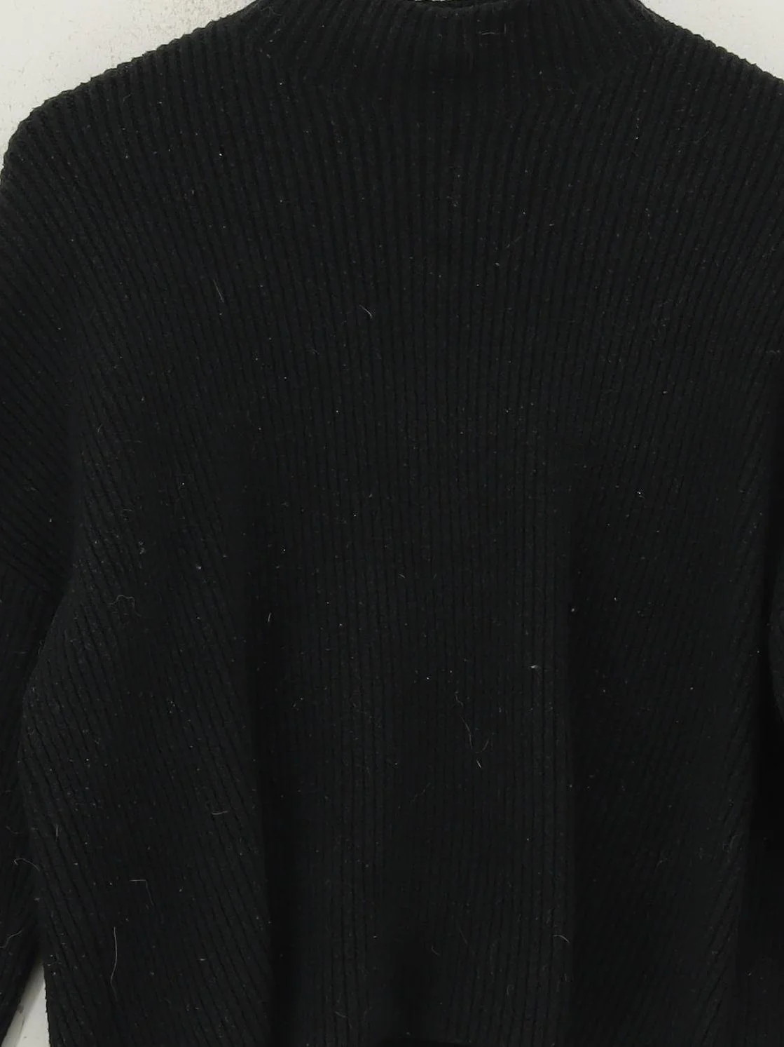 Abercrombie & Fitch Women's Jumper S Black Polyester with Acrylic, Wool Pullover - Image 3