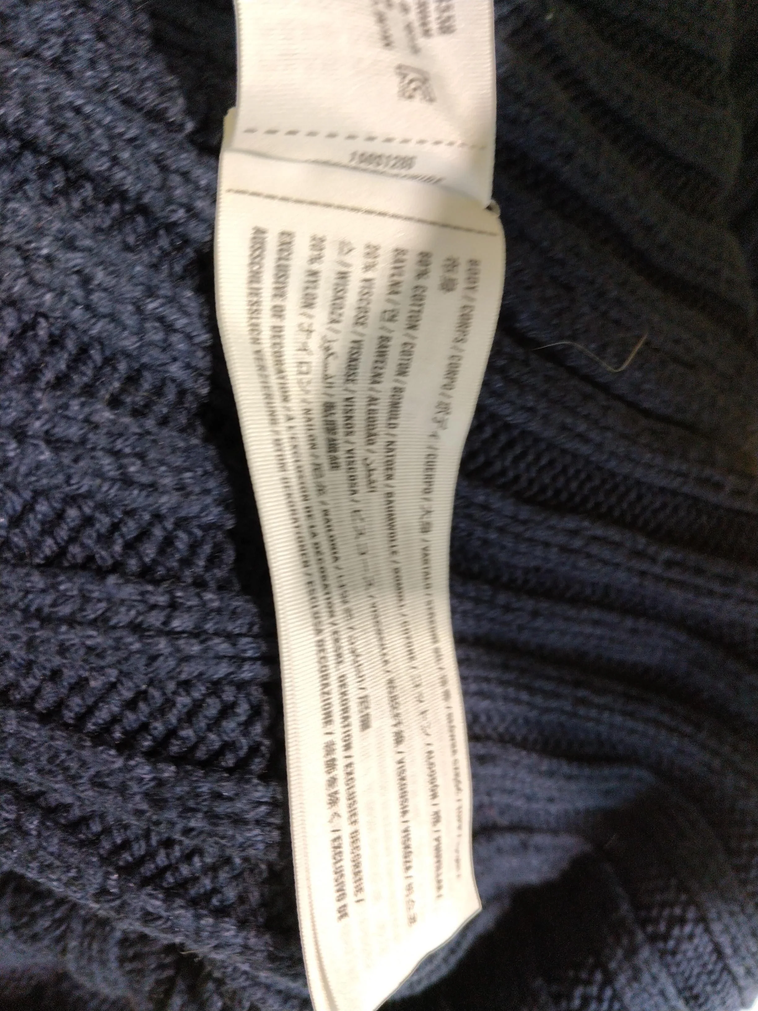 Abercrombie & Fitch Women's Jumper S Blue Cotton with Nylon Mock Neck Pullover - Image 7