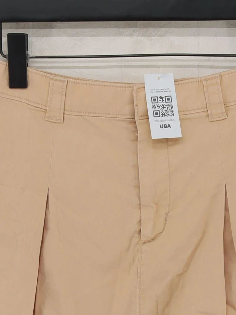 Abercrombie & Fitch Women's Mini Skirt S Tan Cotton with Elastane Short Mini - Image 3