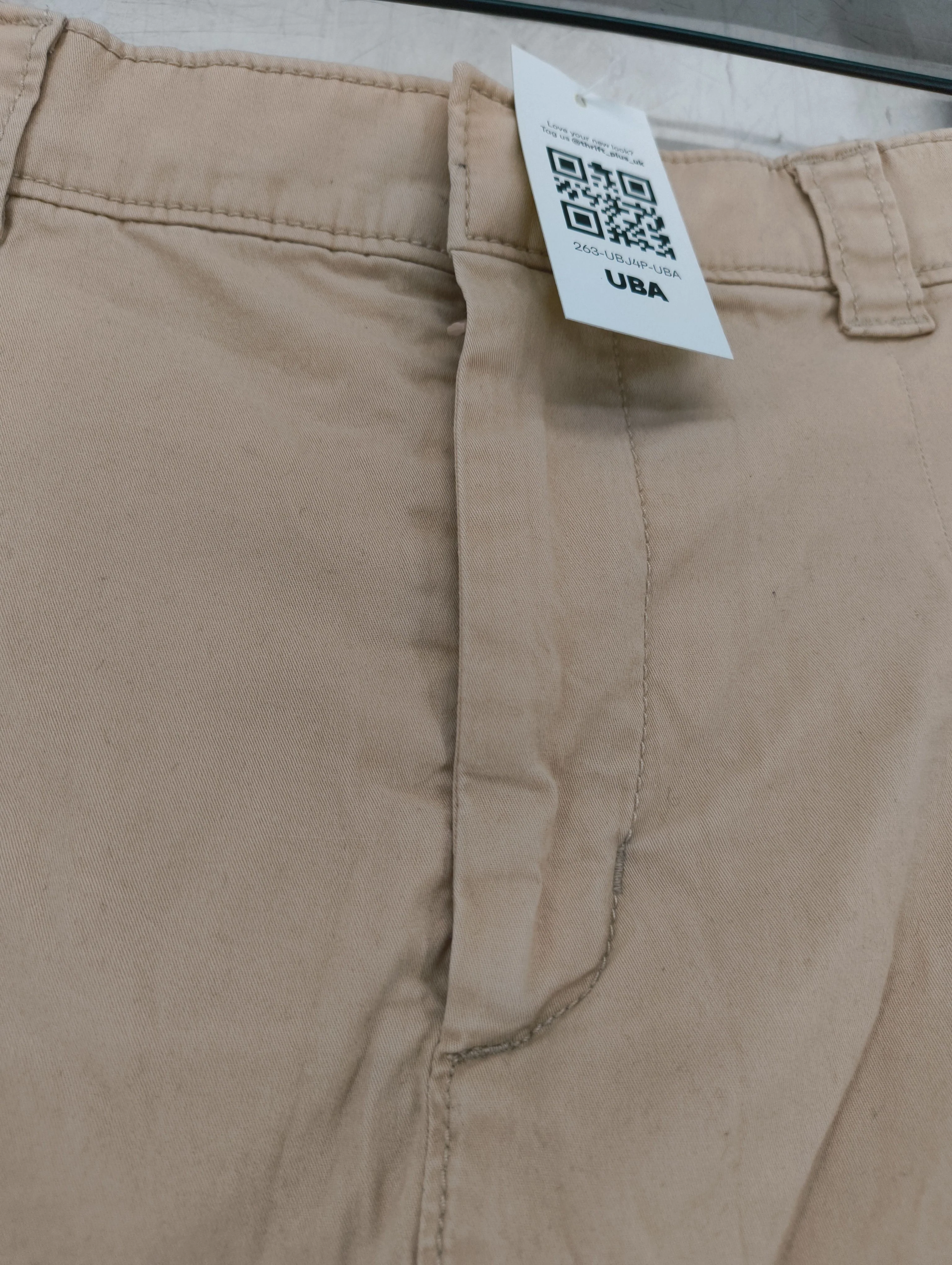 Abercrombie & Fitch Women's Mini Skirt S Tan Cotton with Elastane Short Mini - Image 5