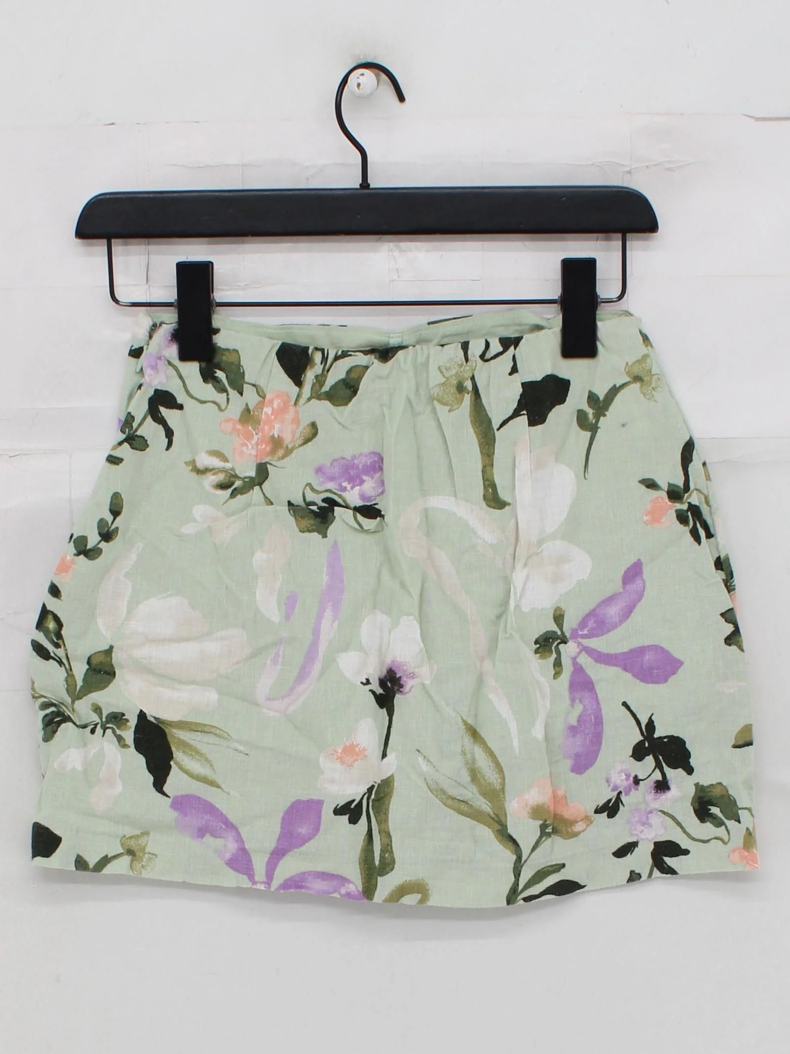 Abercrombie & Fitch Women's Mini Skirt XS Green Floral 100% Other Short Mini - Image 2