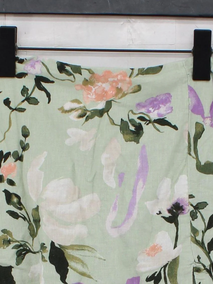 Abercrombie & Fitch Women's Mini Skirt XS Green Floral 100% Other Short Mini - Image 3