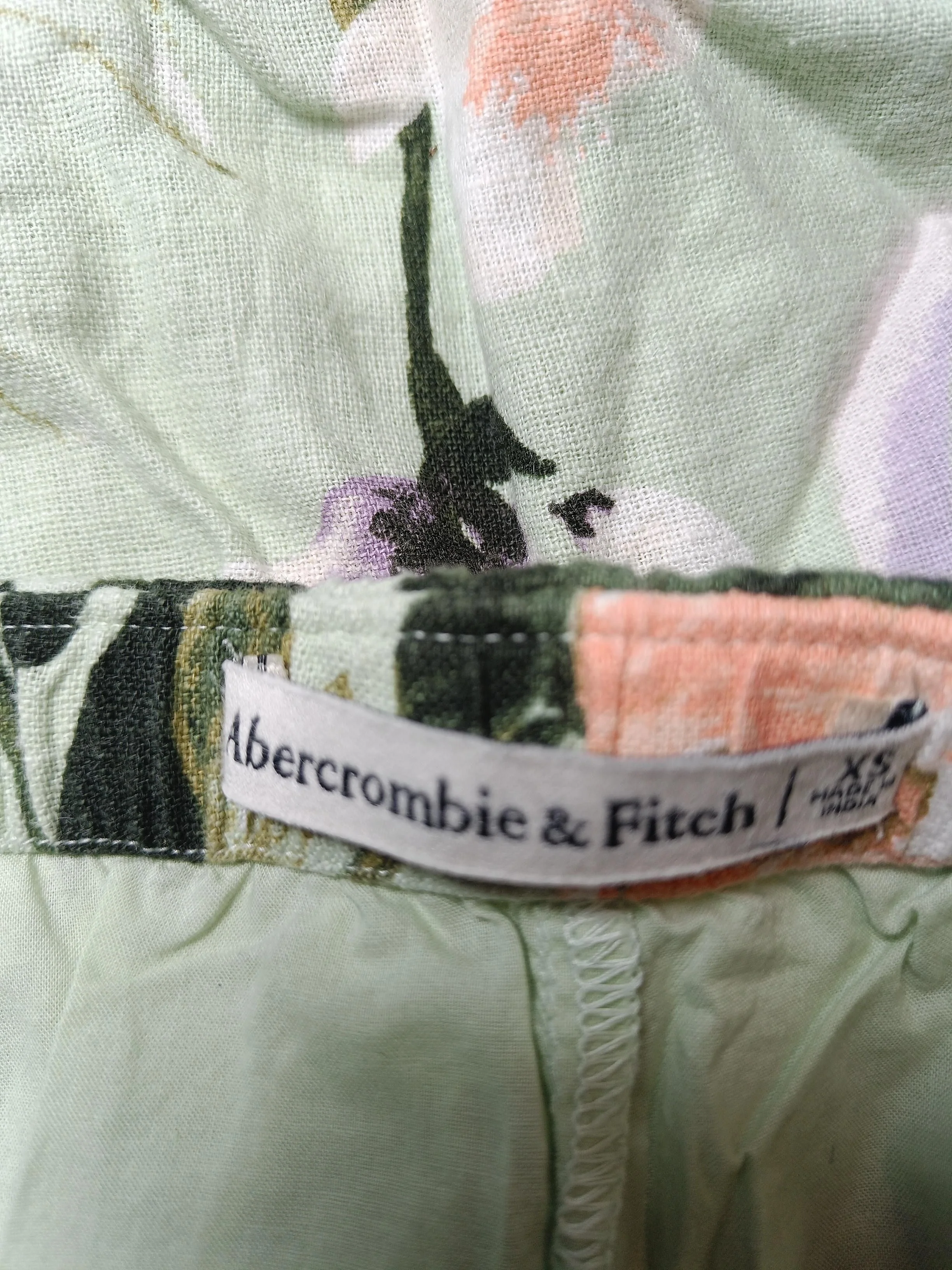 Abercrombie & Fitch Women's Mini Skirt XS Green Floral 100% Other Short Mini - Image 5