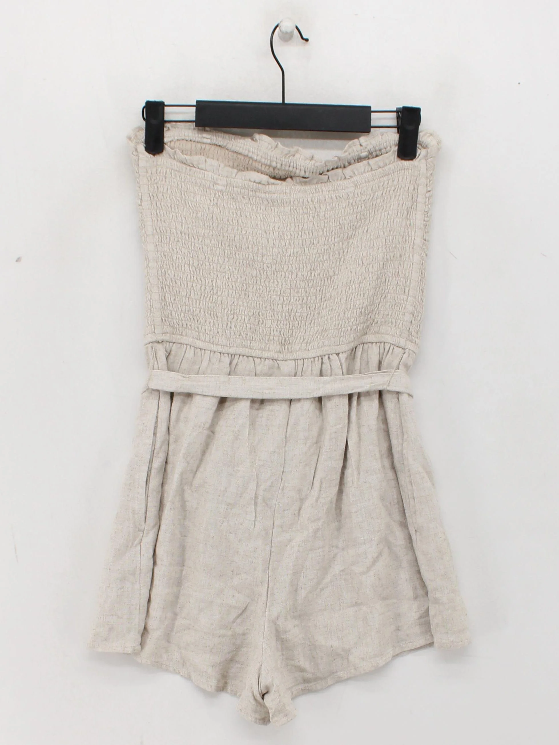 Abercrombie & Fitch Women's Playsuit M Cream Polyester with Elastane Playsuit - Image 2