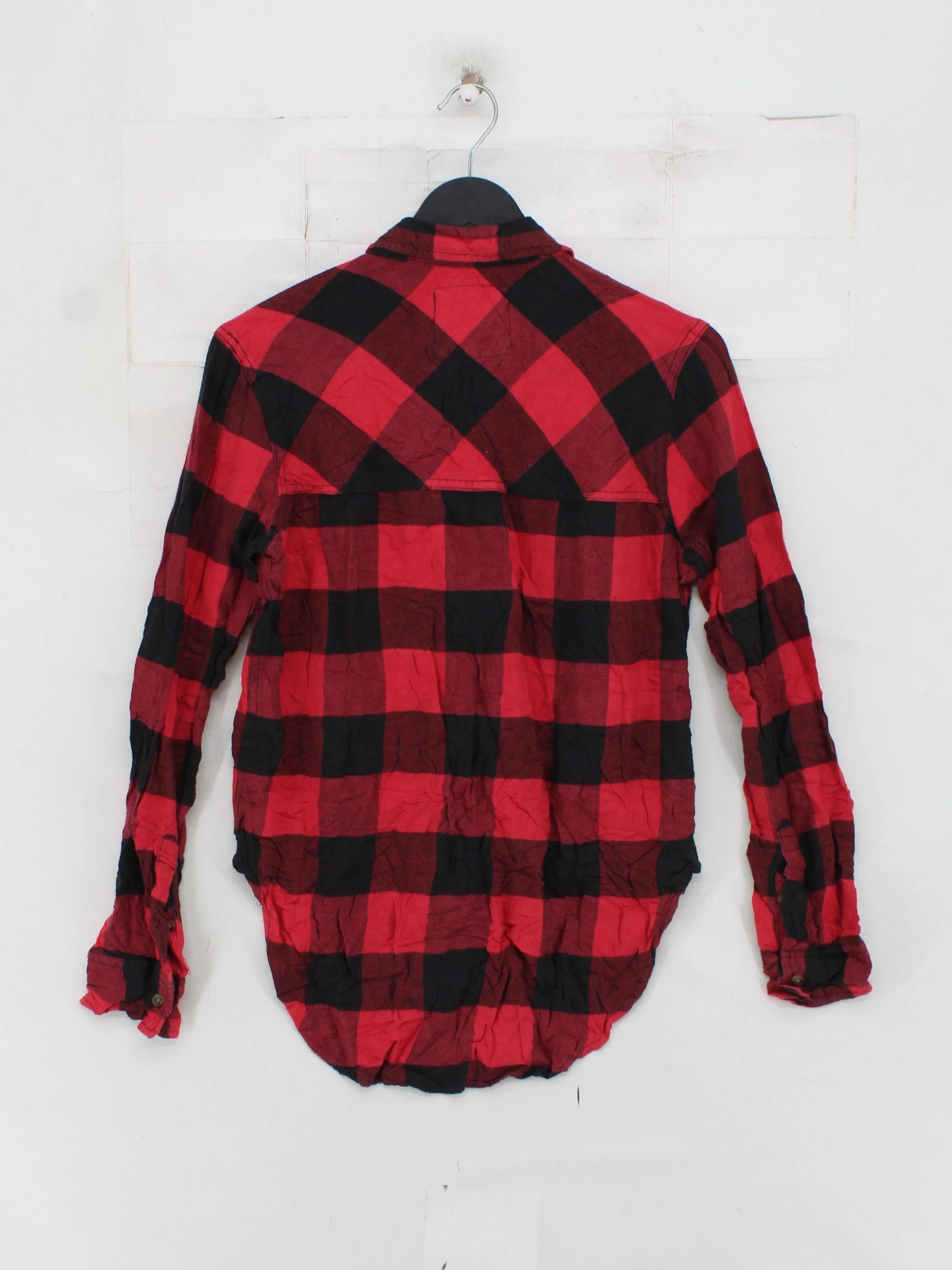 Abercrombie & Fitch Women's Shirt S Red Cotton with Viscose Basic - Image 2