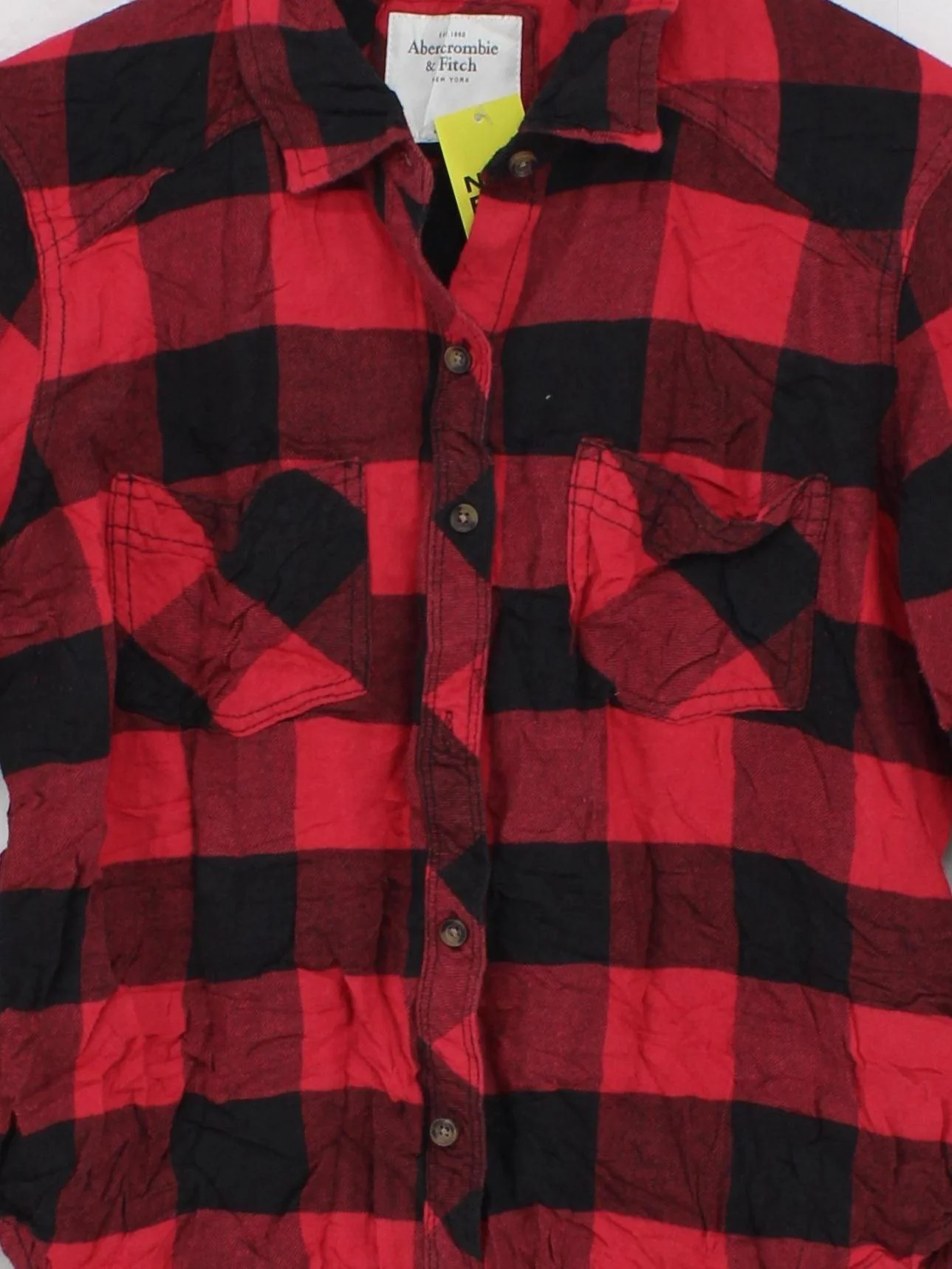 Abercrombie & Fitch Women's Shirt S Red Cotton with Viscose Basic - Image 3