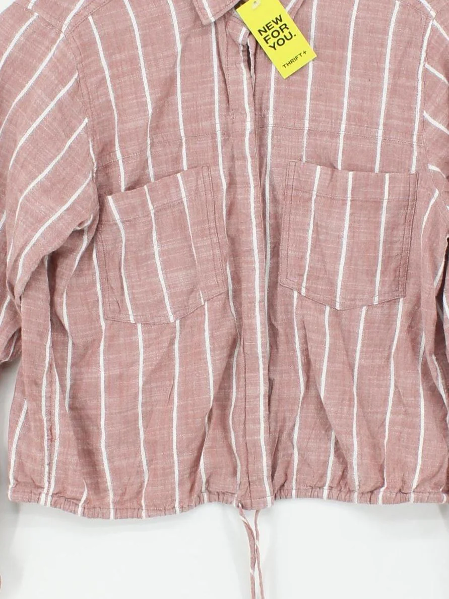Abercrombie & Fitch Women's Shirt S Red Cotton with Viscose Basic - Image 3