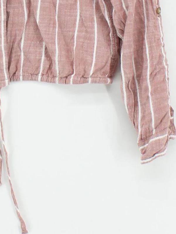 Abercrombie & Fitch Women's Shirt S Red Cotton with Viscose Basic - Image 4