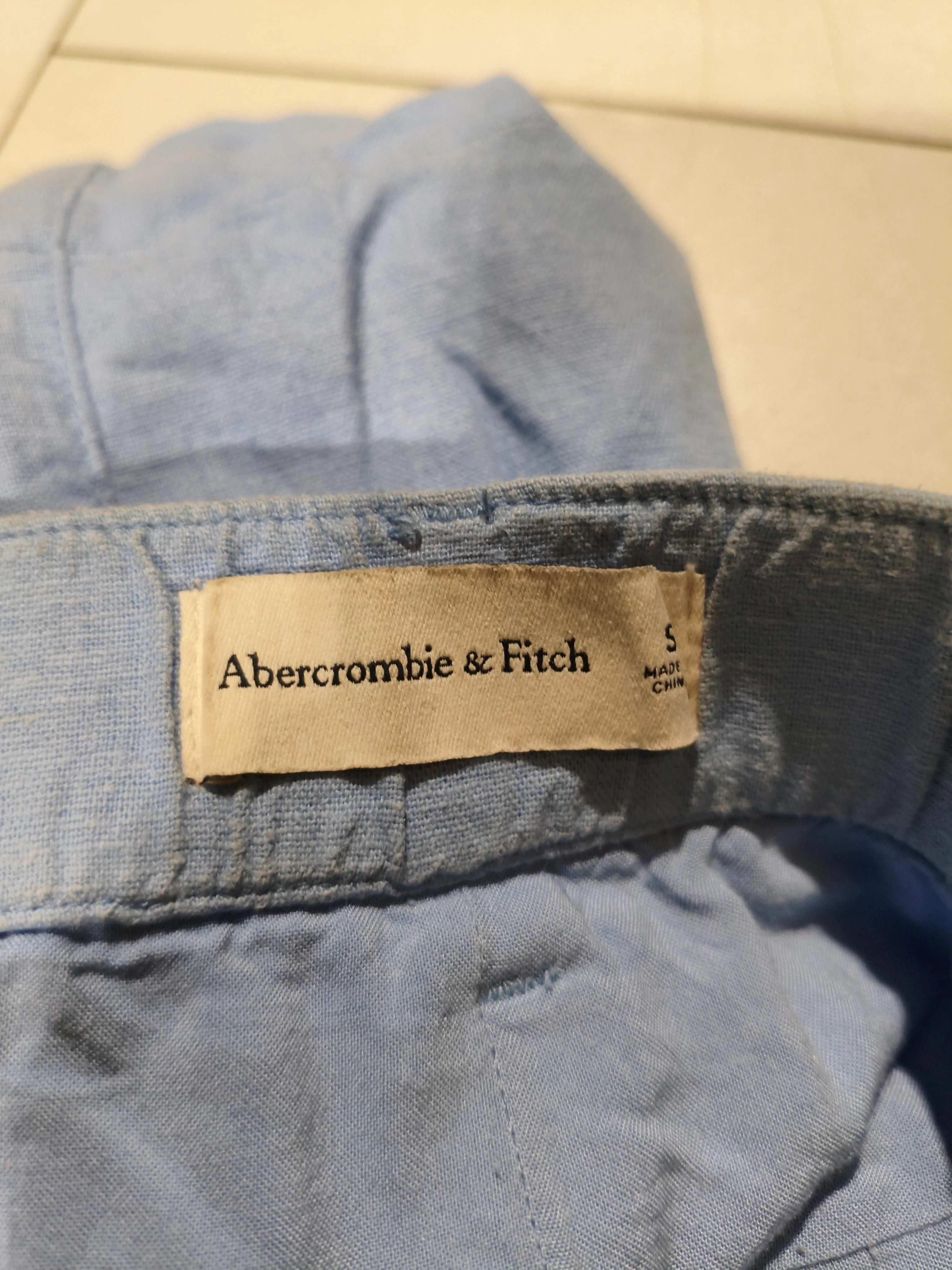 Abercrombie & Fitch Women's Shorts S Blue 100% Cotton Sweat - Image 7