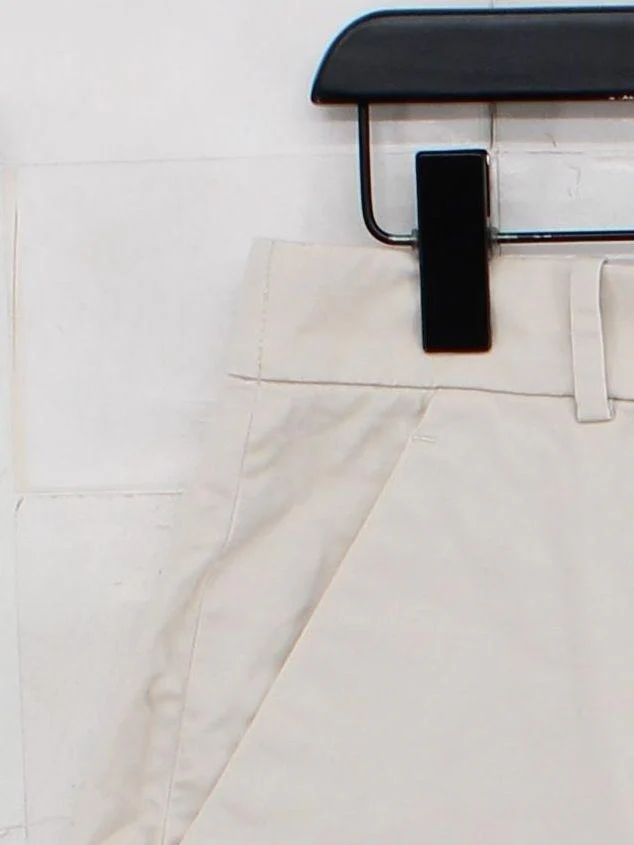 Abercrombie & Fitch Women's Shorts UK 10 Cream Cotton with Elastane Cargo - Image 4