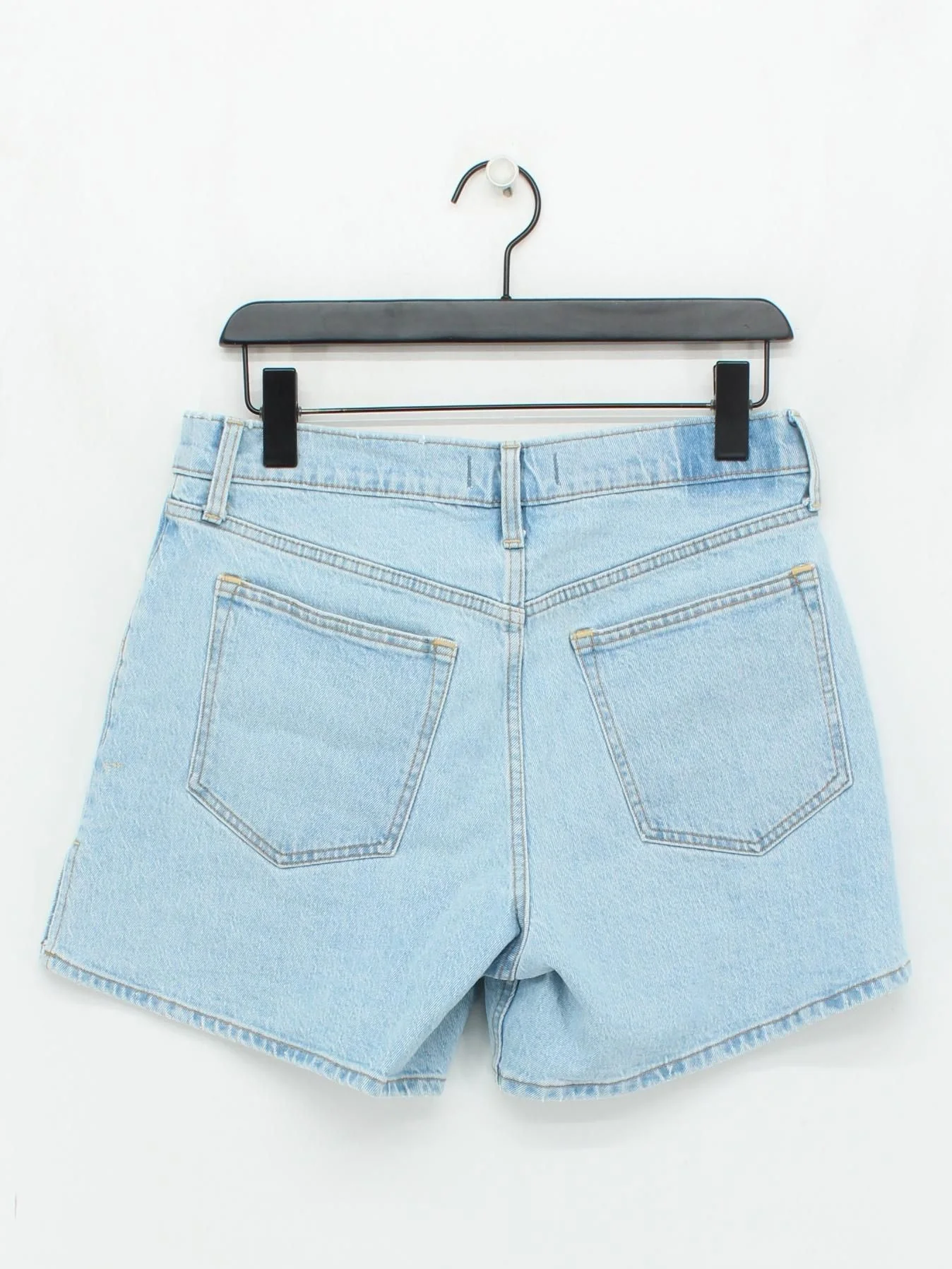 Abercrombie & Fitch Women's Shorts W 29 in Blue Cotton with Elastane Cut-Off - Image 2