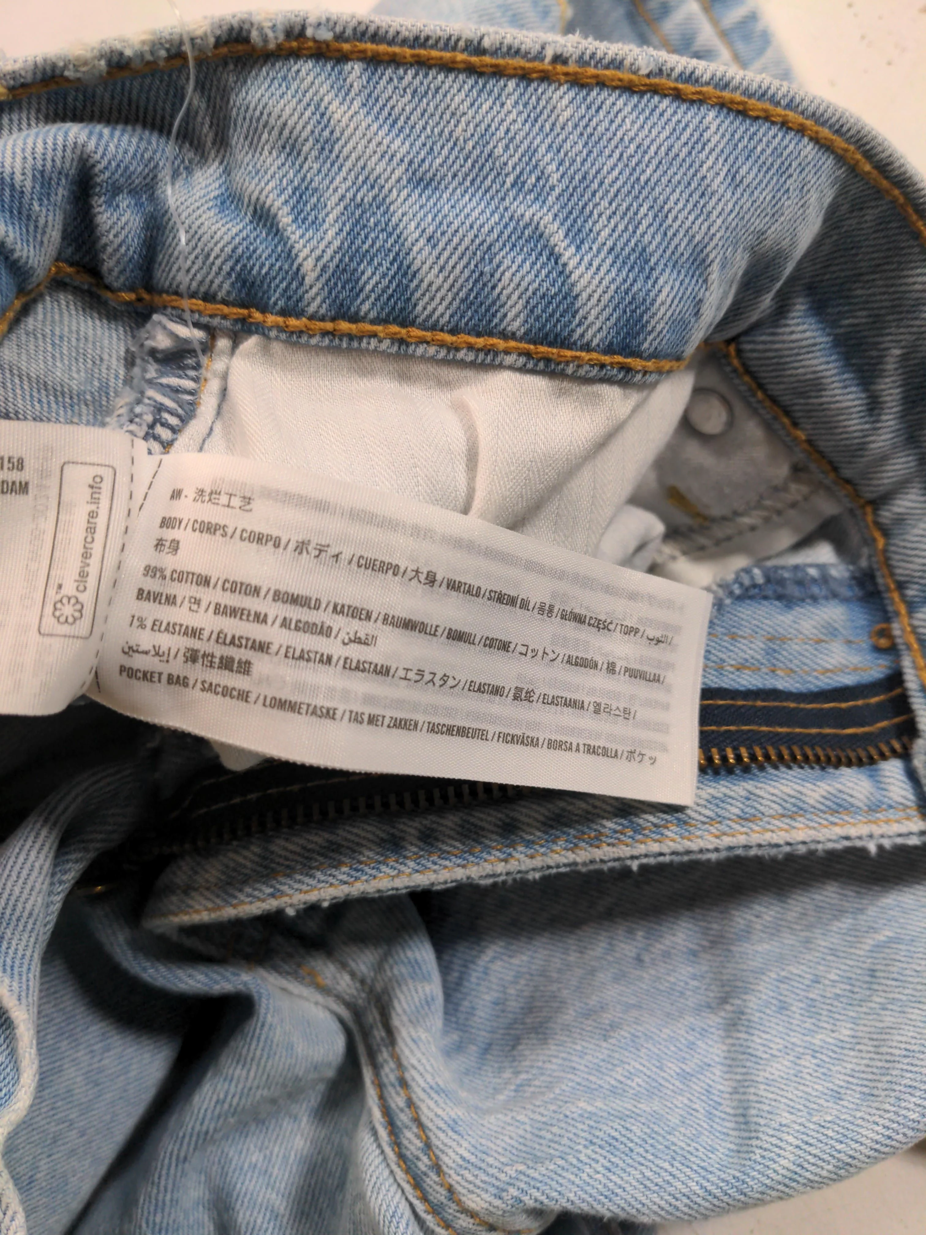 Abercrombie & Fitch Women's Shorts W 29 in Blue Cotton with Elastane Cut-Off - Image 6