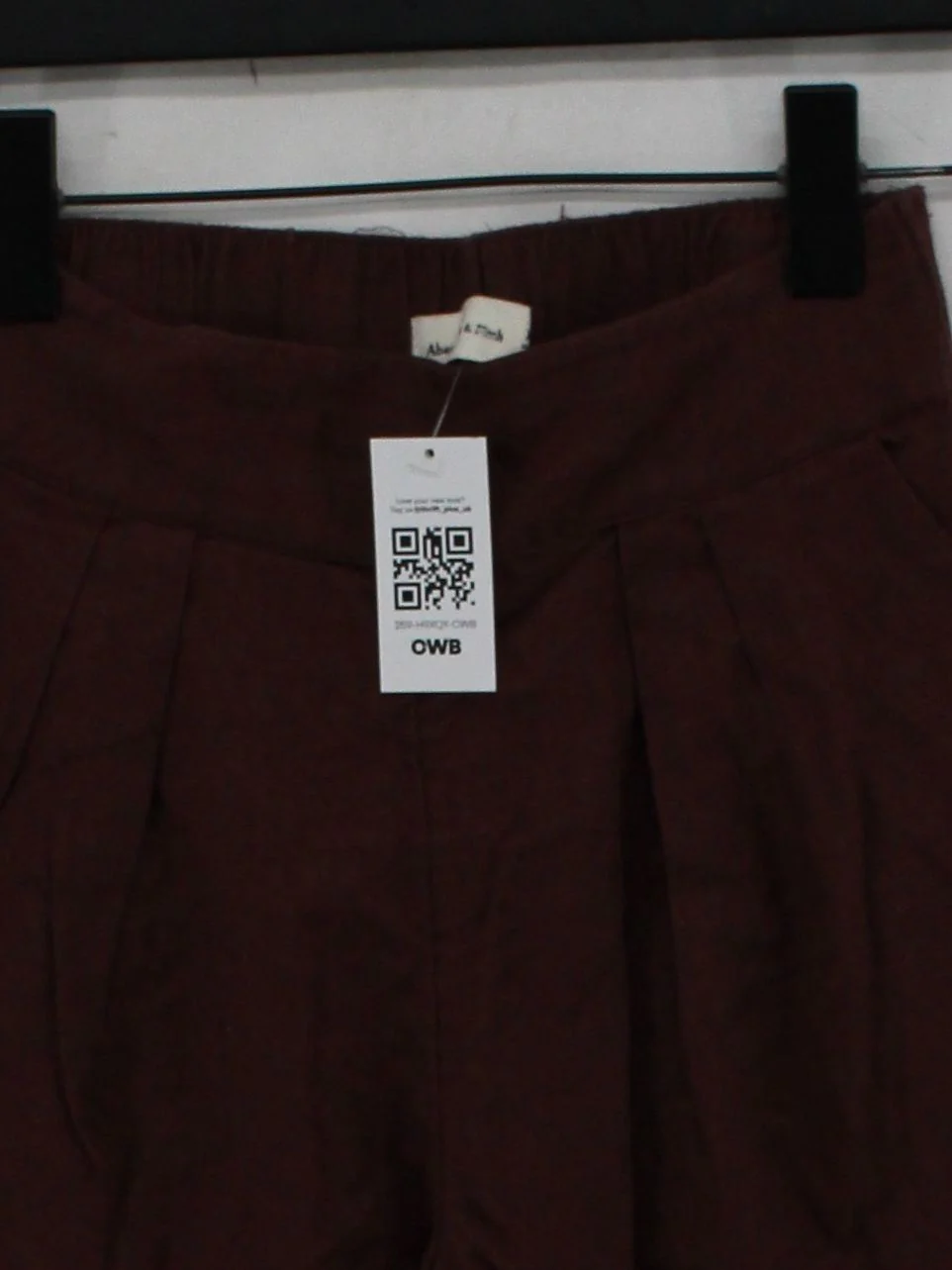 Abercrombie & Fitch Women's Shorts XS Brown Linen with Cotton Paperbag - Image 3