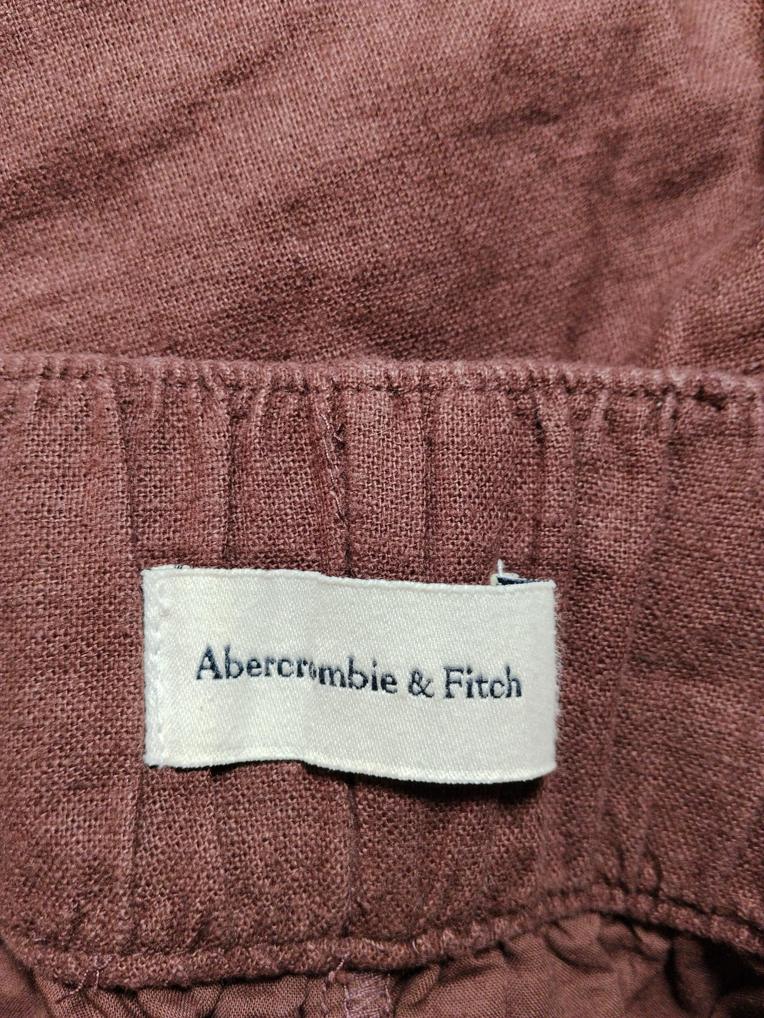 Abercrombie & Fitch Women's Shorts XS Brown Linen with Cotton Paperbag - Image 5