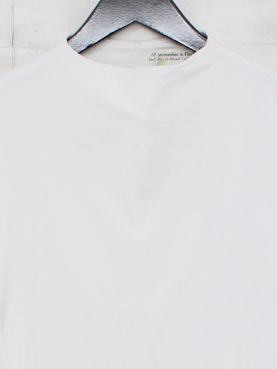 Abercrombie & Fitch Women's T-Shirt L White Cotton - Image 3