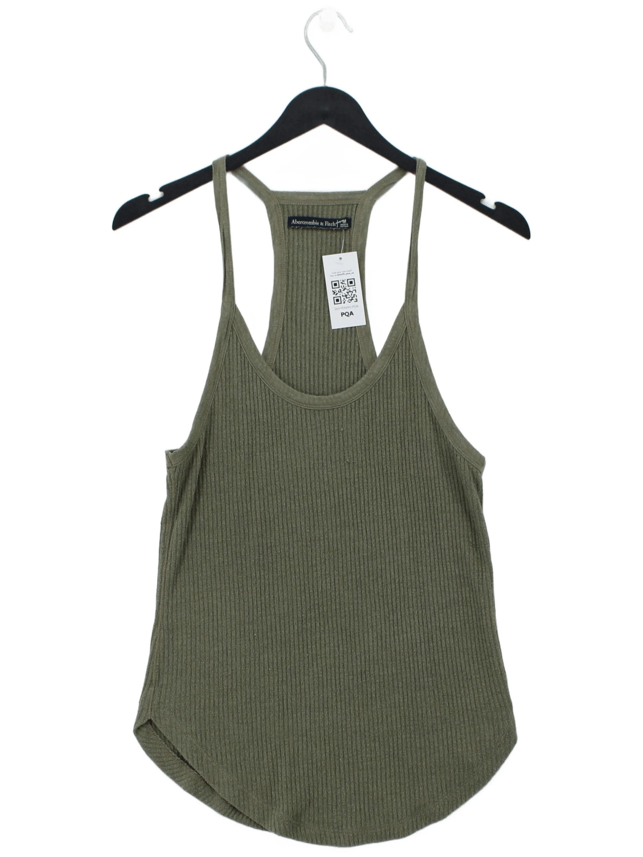 Abercrombie & Fitch Women's T-Shirt M Green 100% Cotton Basic