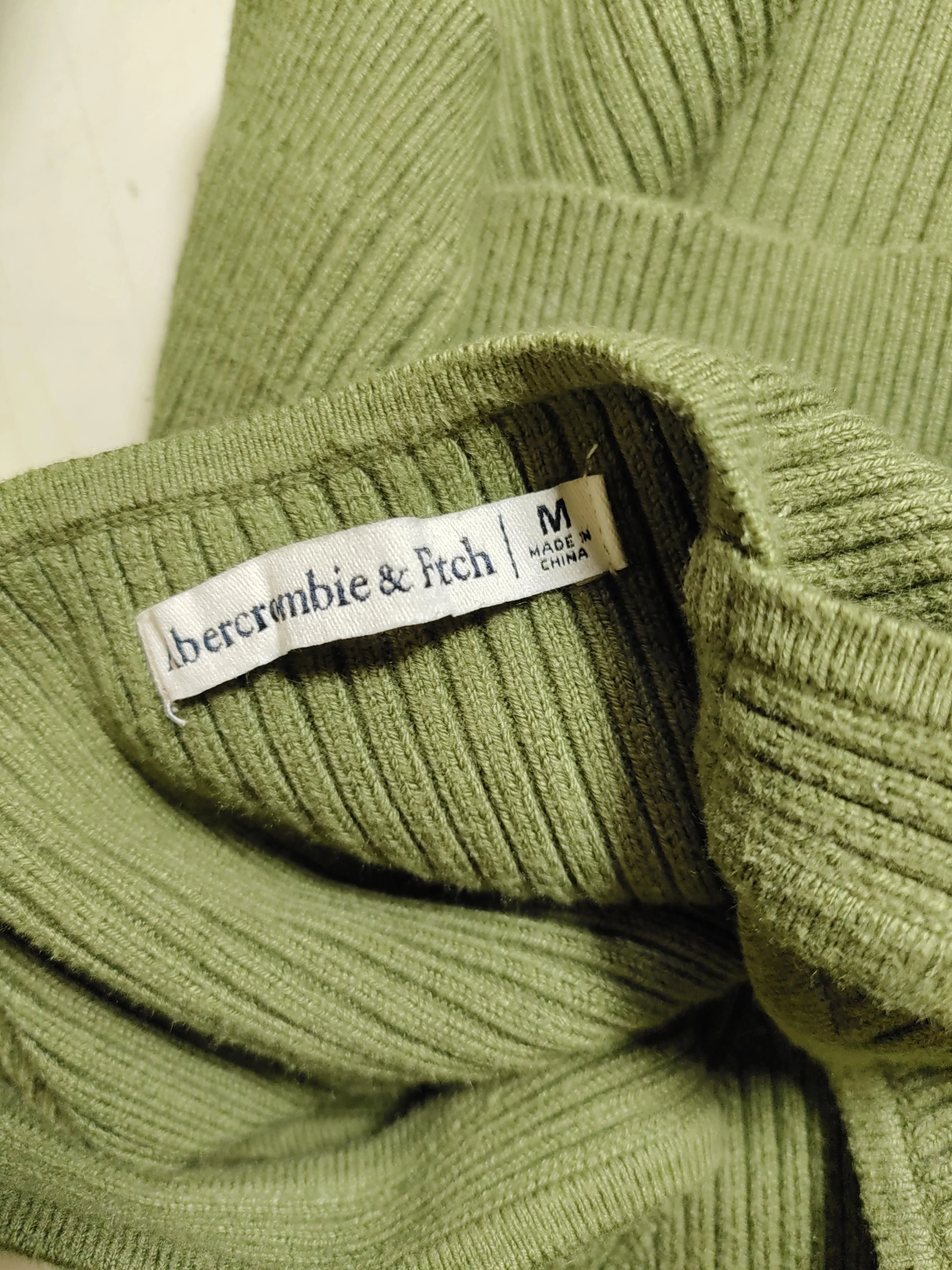Abercrombie & Fitch Women's T-Shirt M Green 100% Other Camisole - Image 5