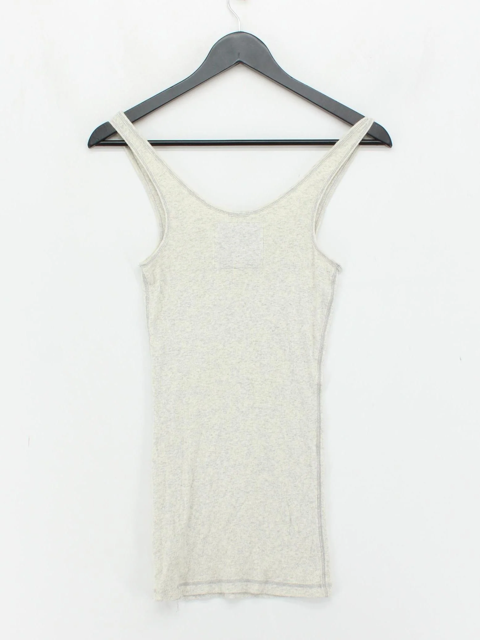 Abercrombie & Fitch Women's T-Shirt M Grey Cotton with Elastane Basic - Image 2