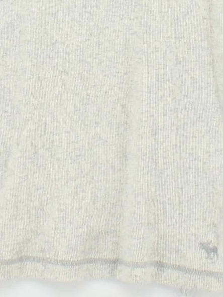Abercrombie & Fitch Women's T-Shirt M Grey Cotton with Elastane Basic - Image 4