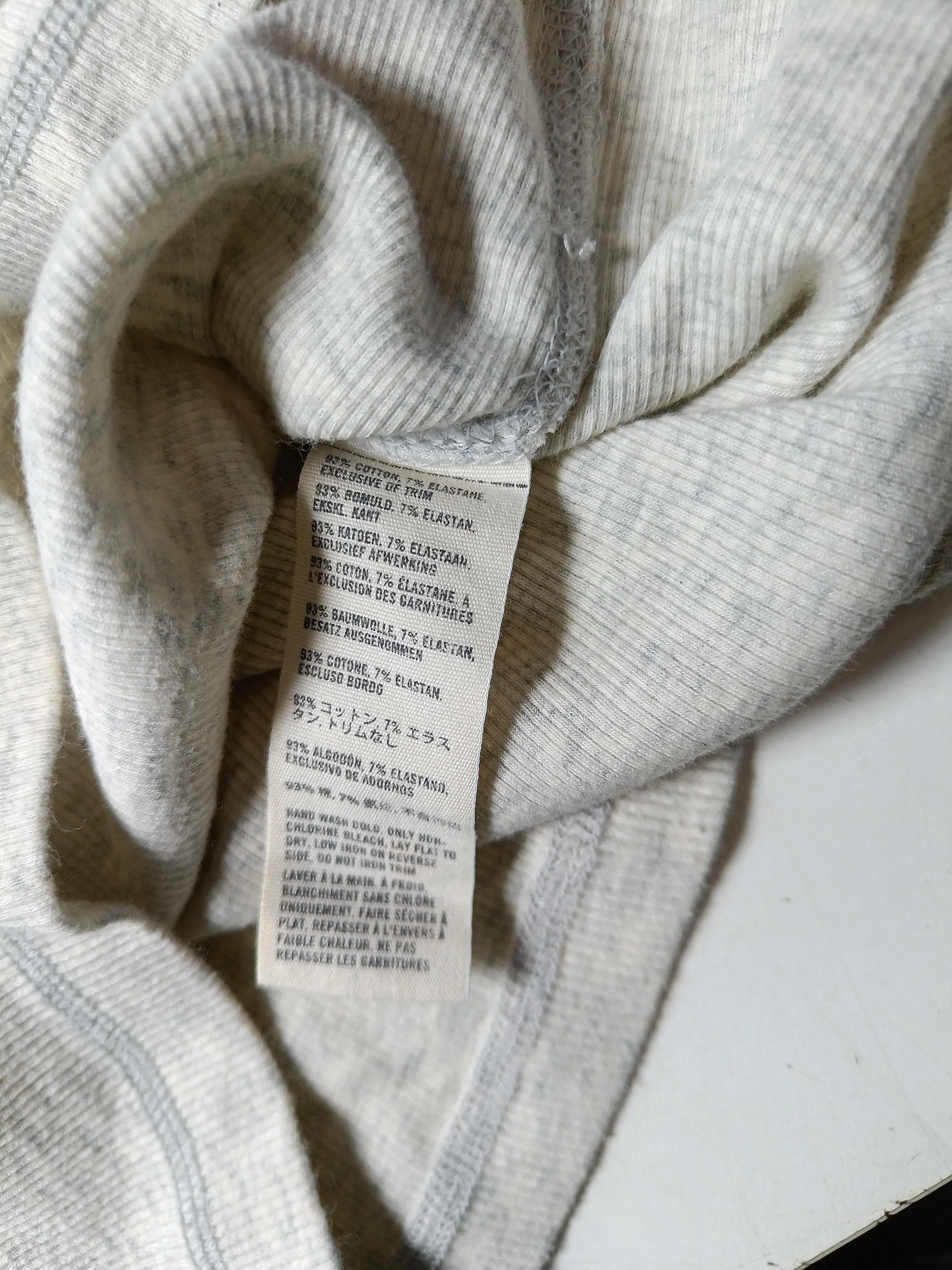 Abercrombie & Fitch Women's T-Shirt M Grey Cotton with Elastane Basic - Image 6