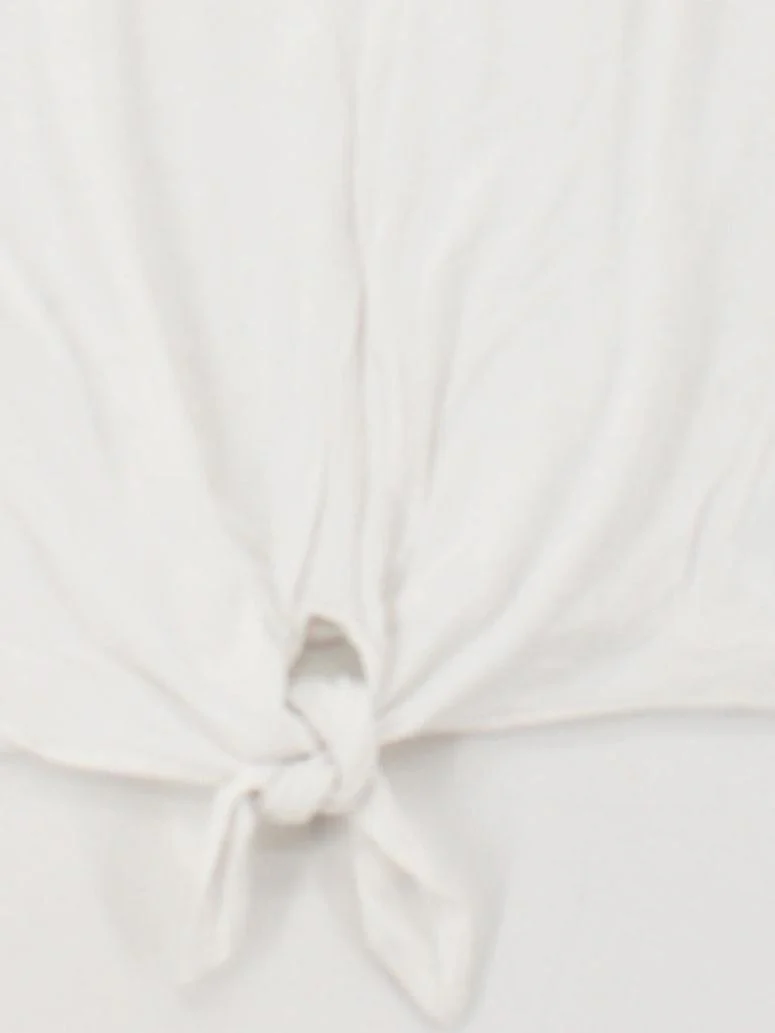 Abercrombie & Fitch Women's T-Shirt M White Viscose with Elastane Basic - Image 4