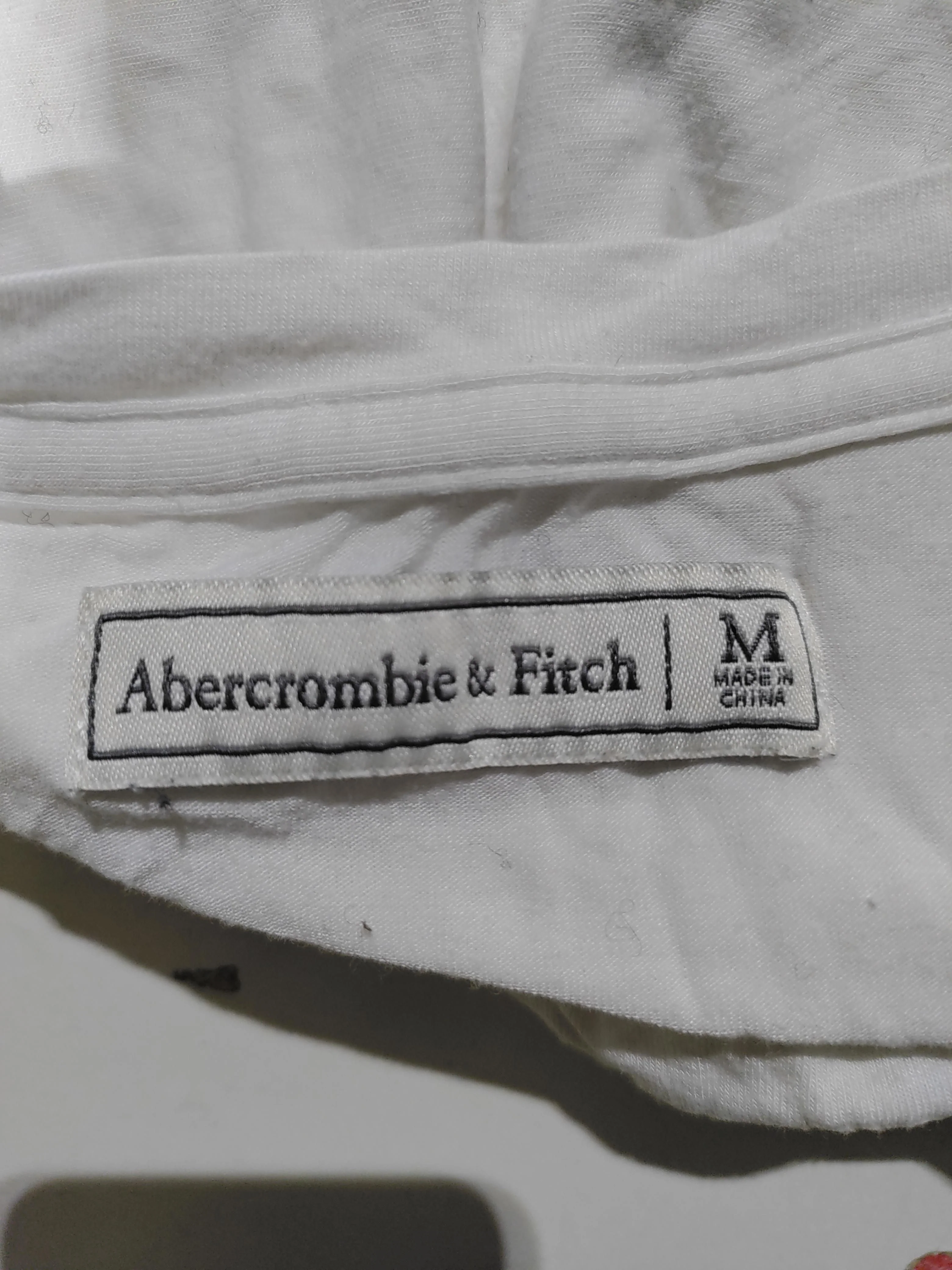 Abercrombie & Fitch Women's T-Shirt M White Viscose with Elastane Basic - Image 5