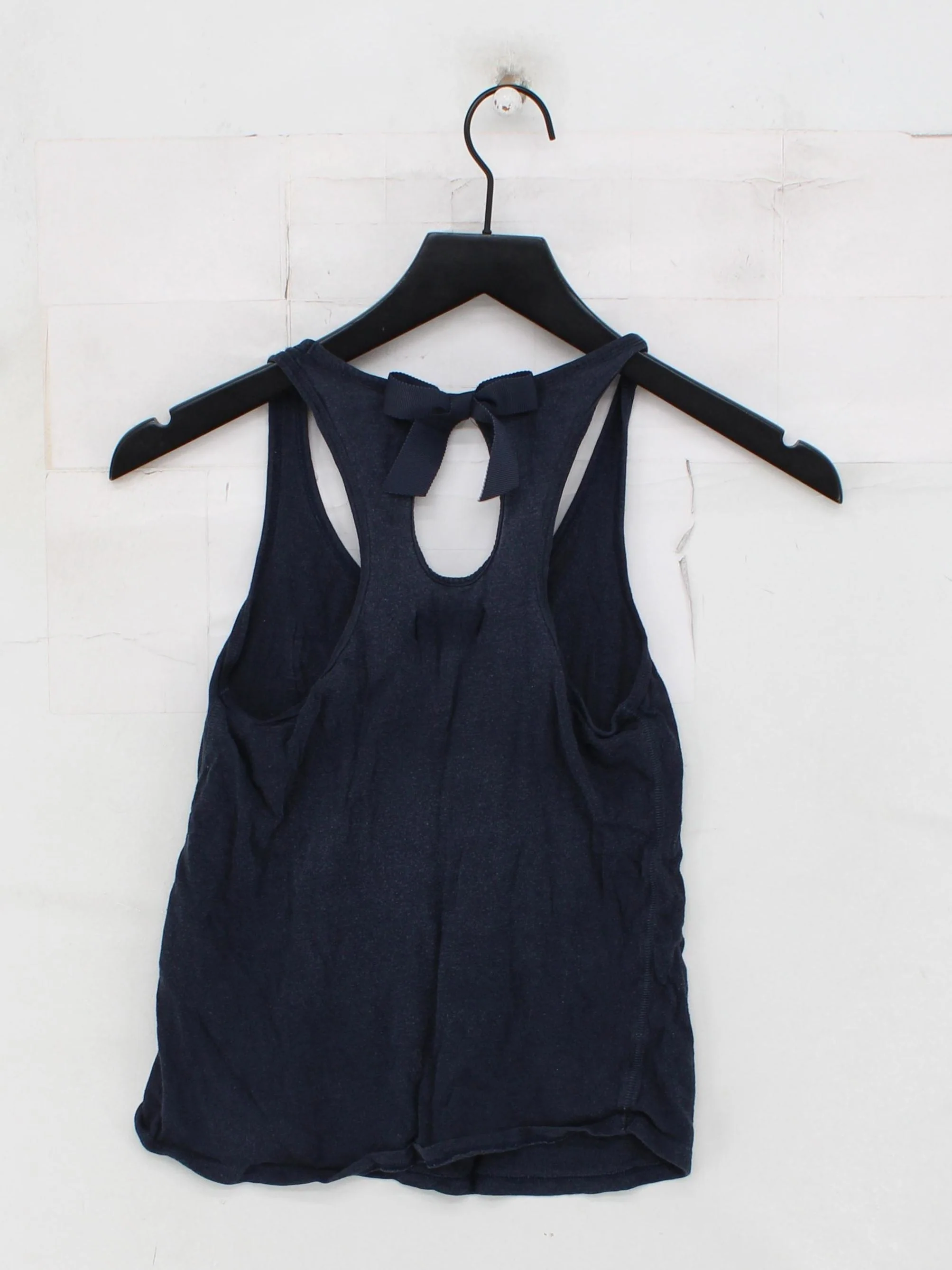 Abercrombie & Fitch Women's T-Shirt S Blue 100% Cotton Camisole - Image 2