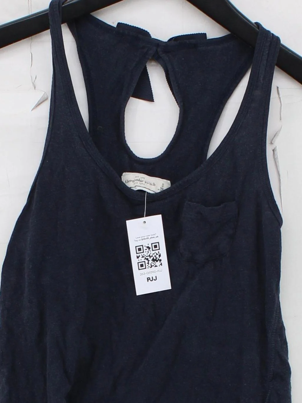 Abercrombie & Fitch Women's T-Shirt S Blue 100% Cotton Camisole - Image 3