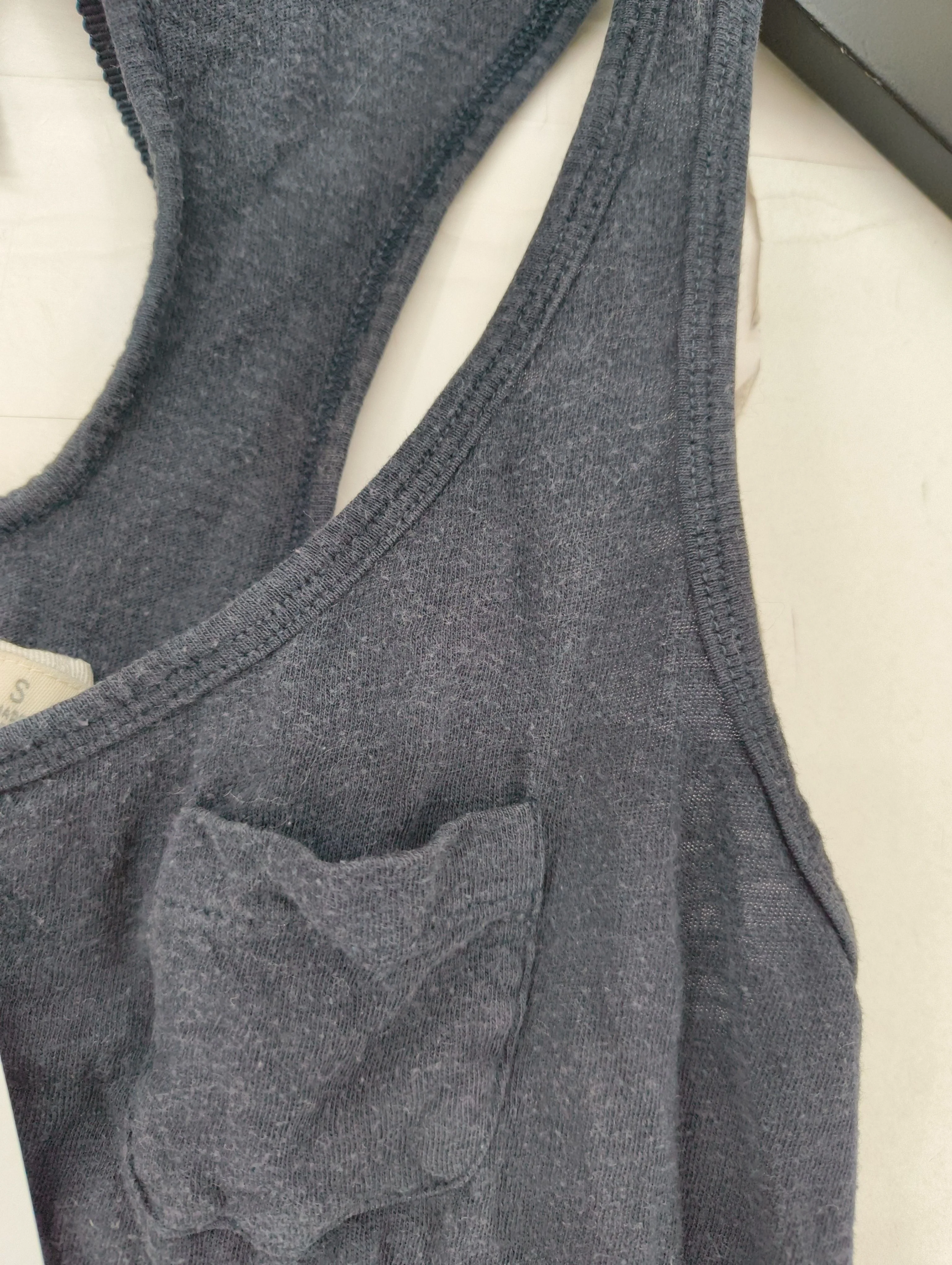 Abercrombie & Fitch Women's T-Shirt S Blue 100% Cotton Camisole - Image 5