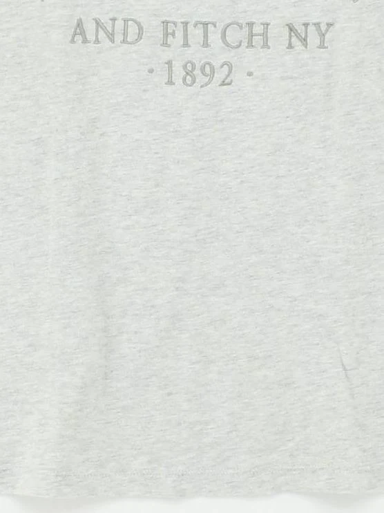 Abercrombie & Fitch Women's T-Shirt S Grey 100% Cotton Basic - Image 4