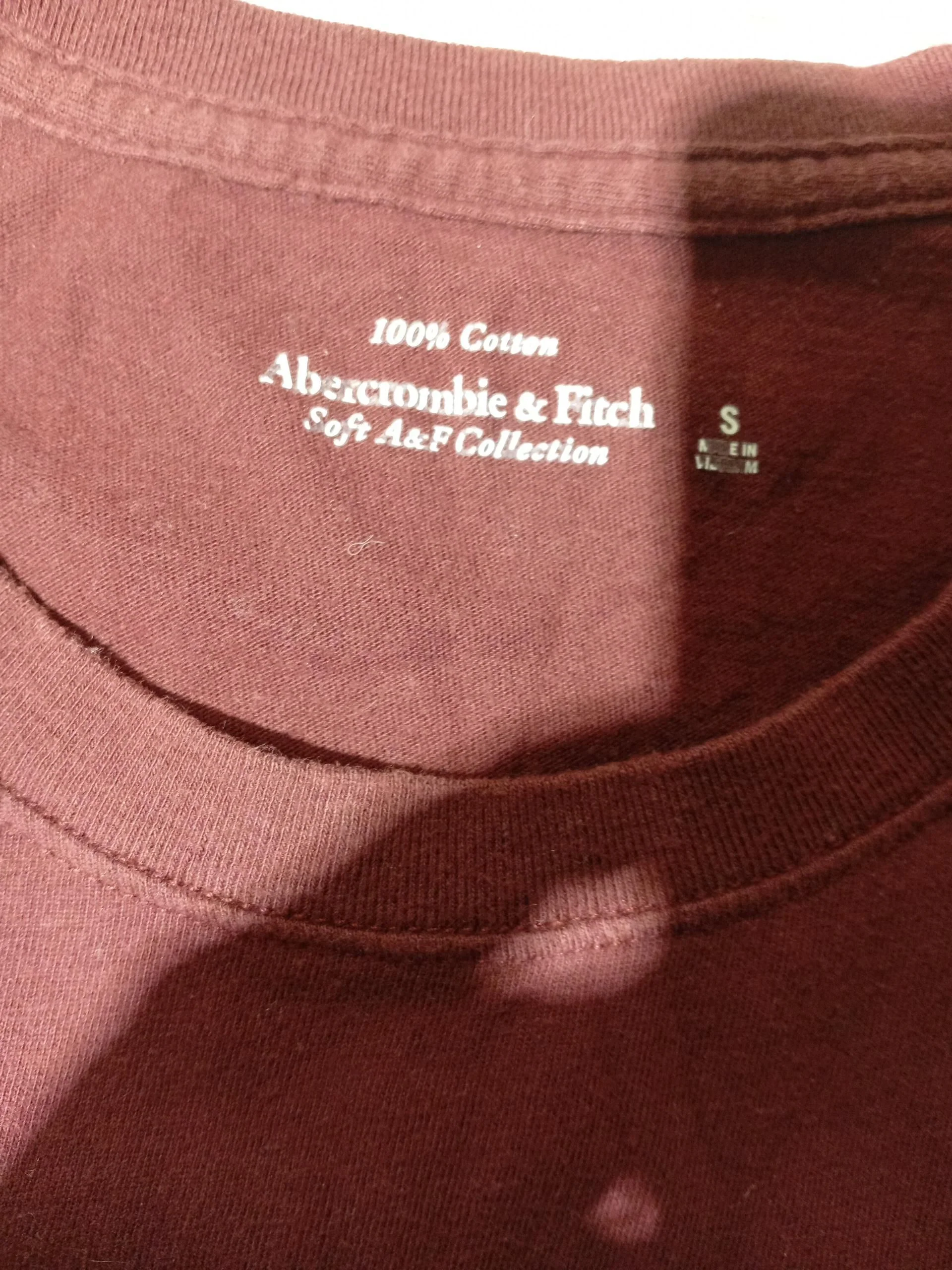 Abercrombie & Fitch Women's T-Shirt S Red 100% Cotton Basic - Image 5