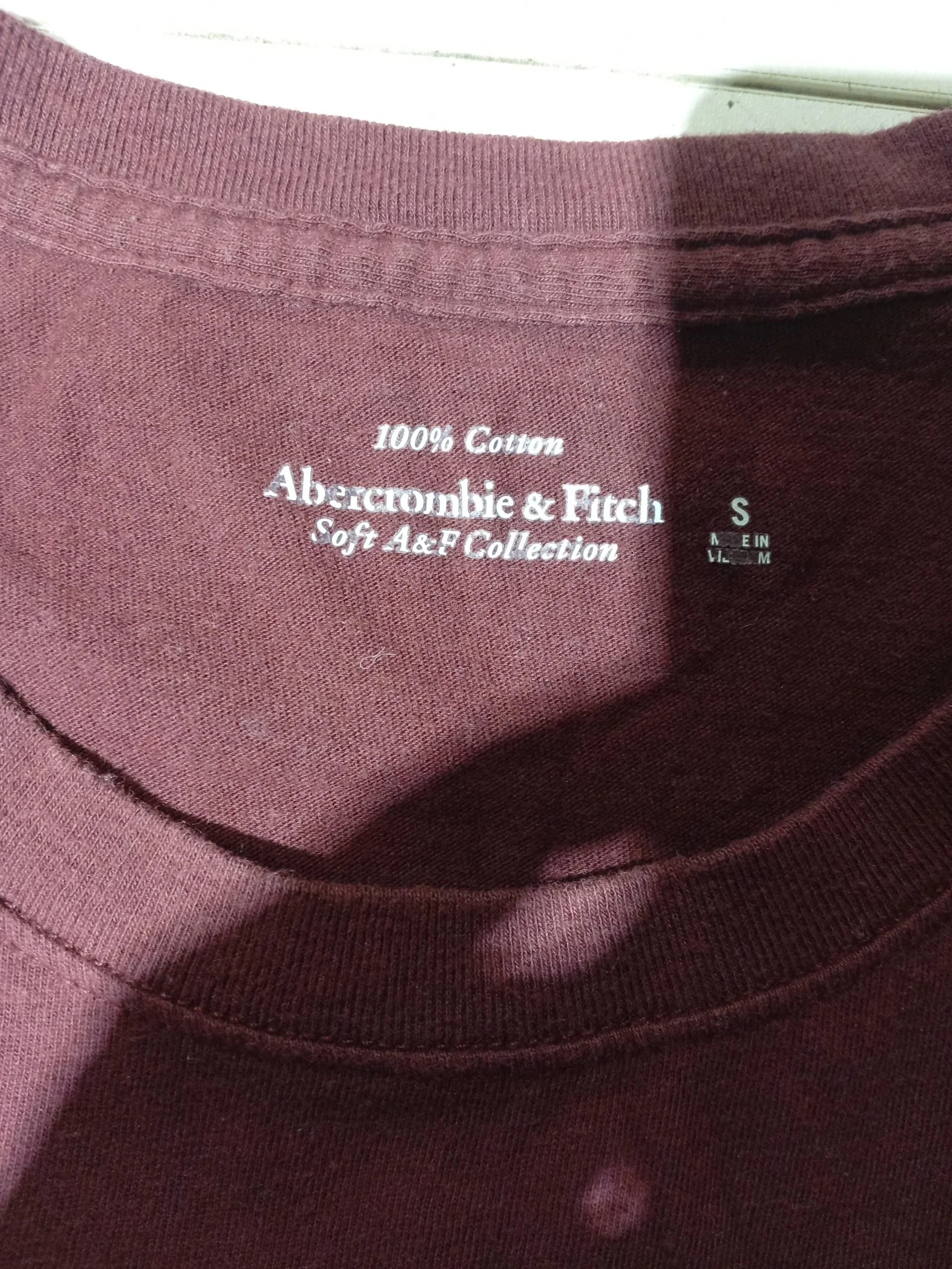 Abercrombie & Fitch Women's T-Shirt S Red 100% Cotton Basic - Image 6