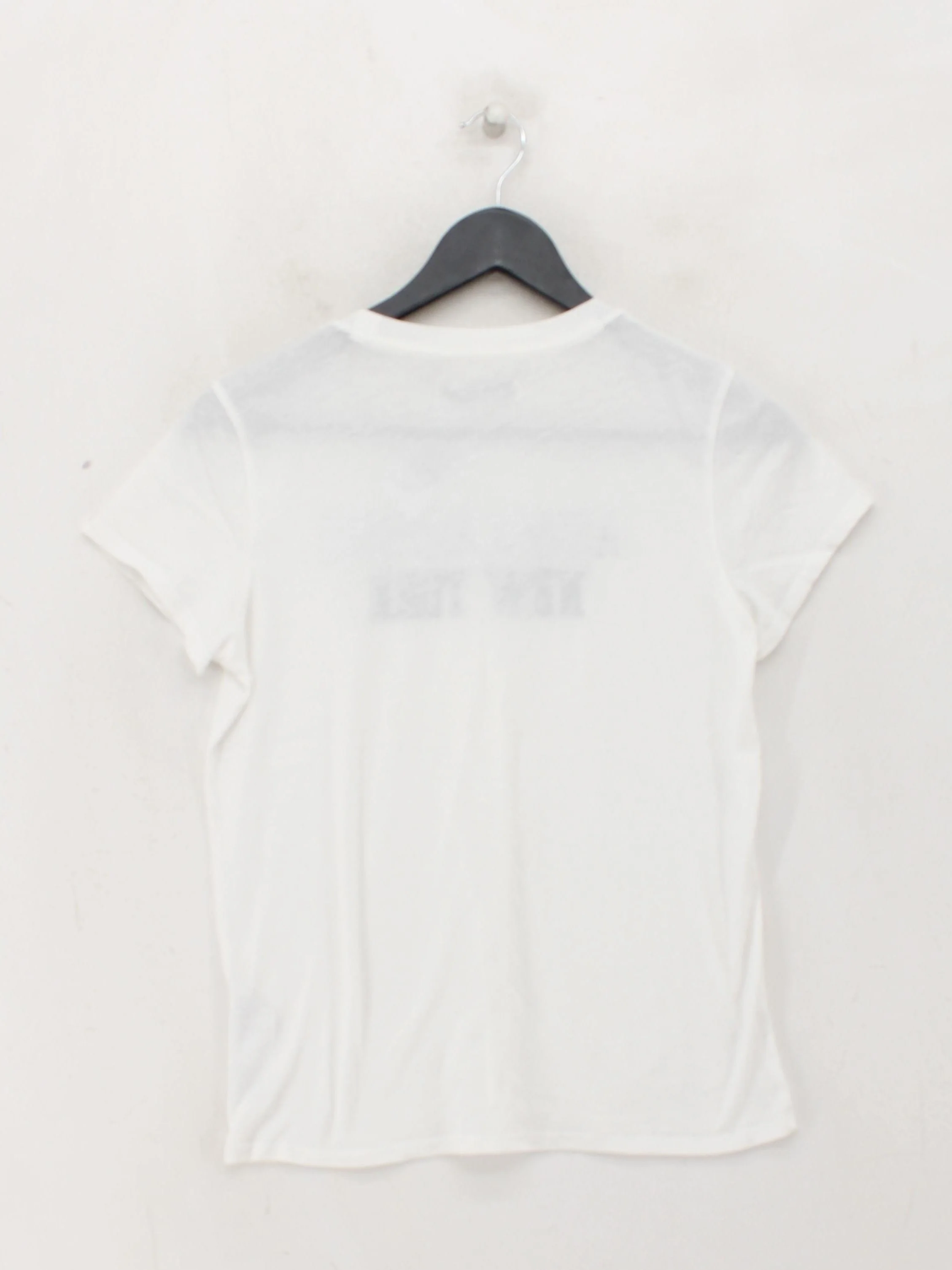 Abercrombie & Fitch Women's T-Shirt S White Cotton with Polyester Basic - Image 2
