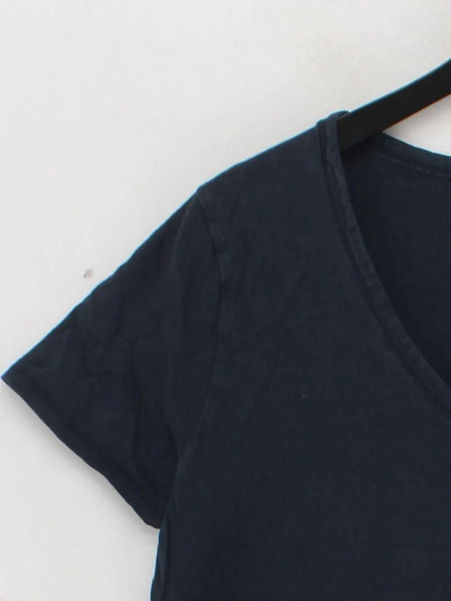 Abercrombie & Fitch Women's T-Shirt XL Blue 100% Cotton Basic - Image 4