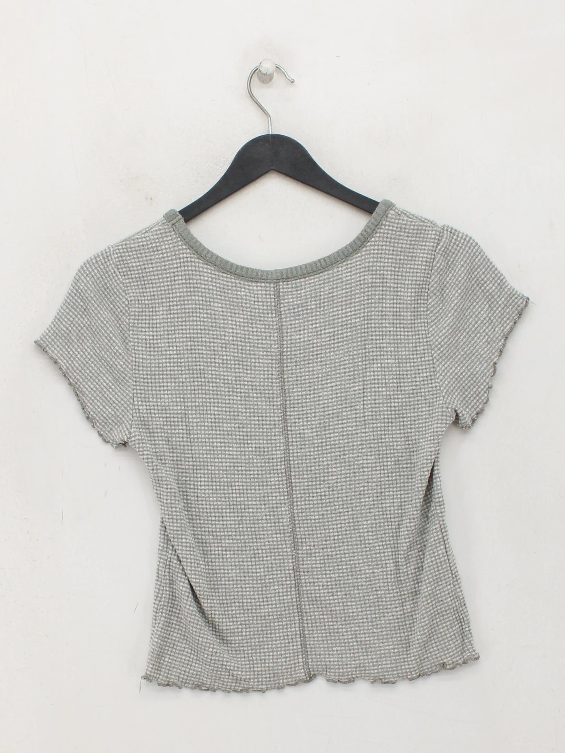 Abercrombie & Fitch Women's T-Shirt XS Grey 100% Other Basic - Image 2