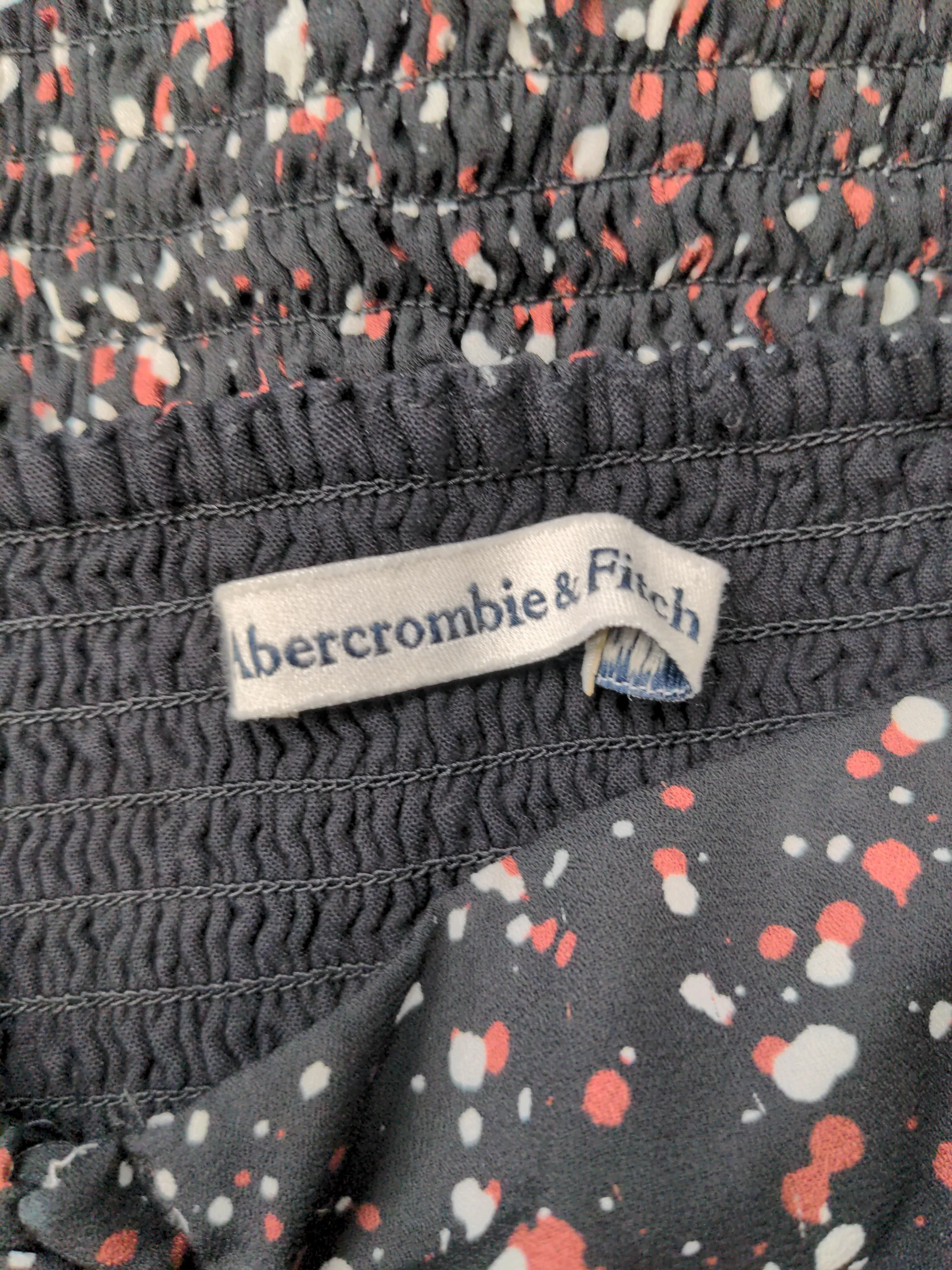 Abercrombie & Fitch Women's Top L Black Polyester with Viscose Cropped - Image 5