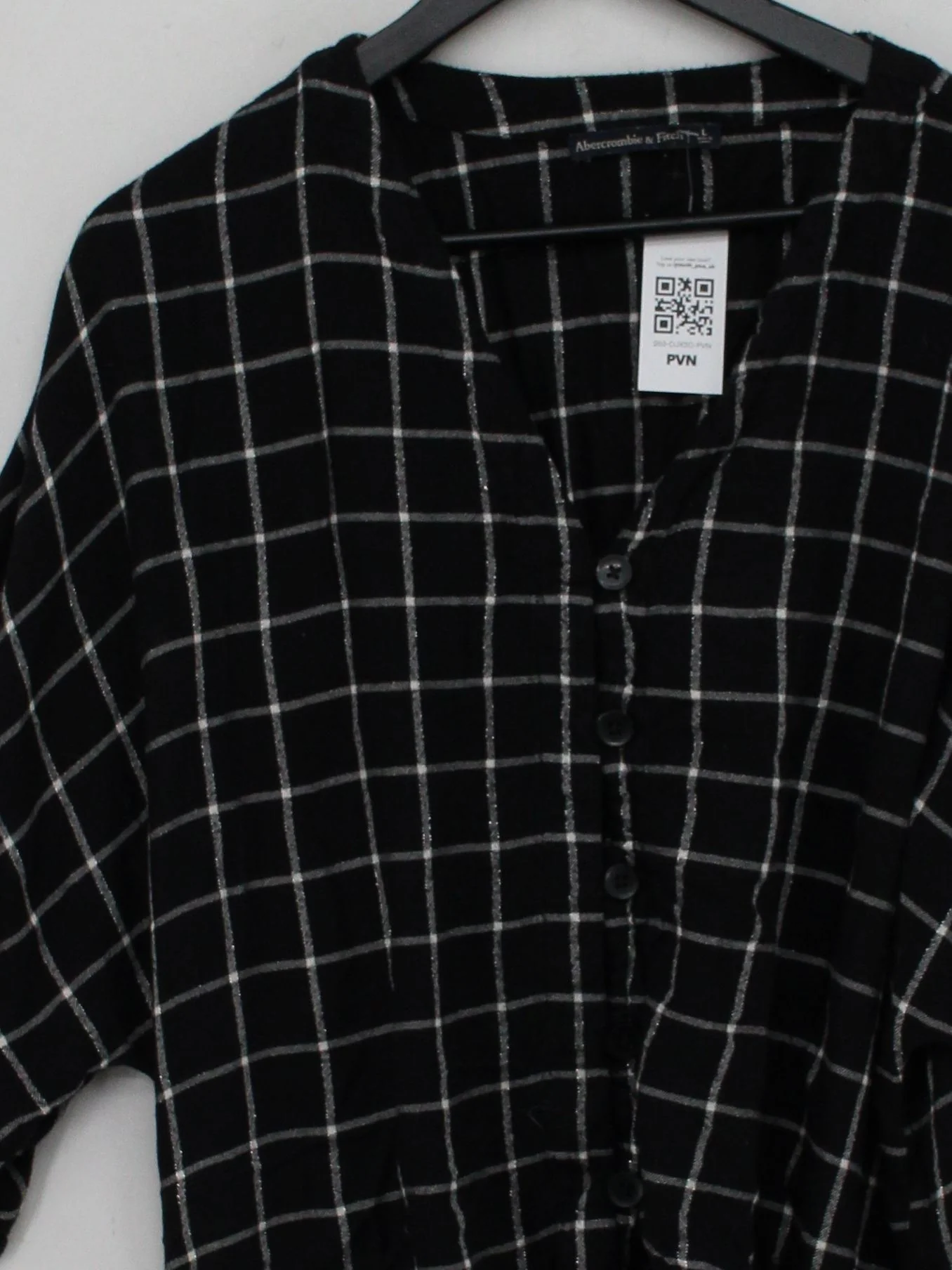 Abercrombie & Fitch Women's Top L Black Viscose with Other Basic - Image 3