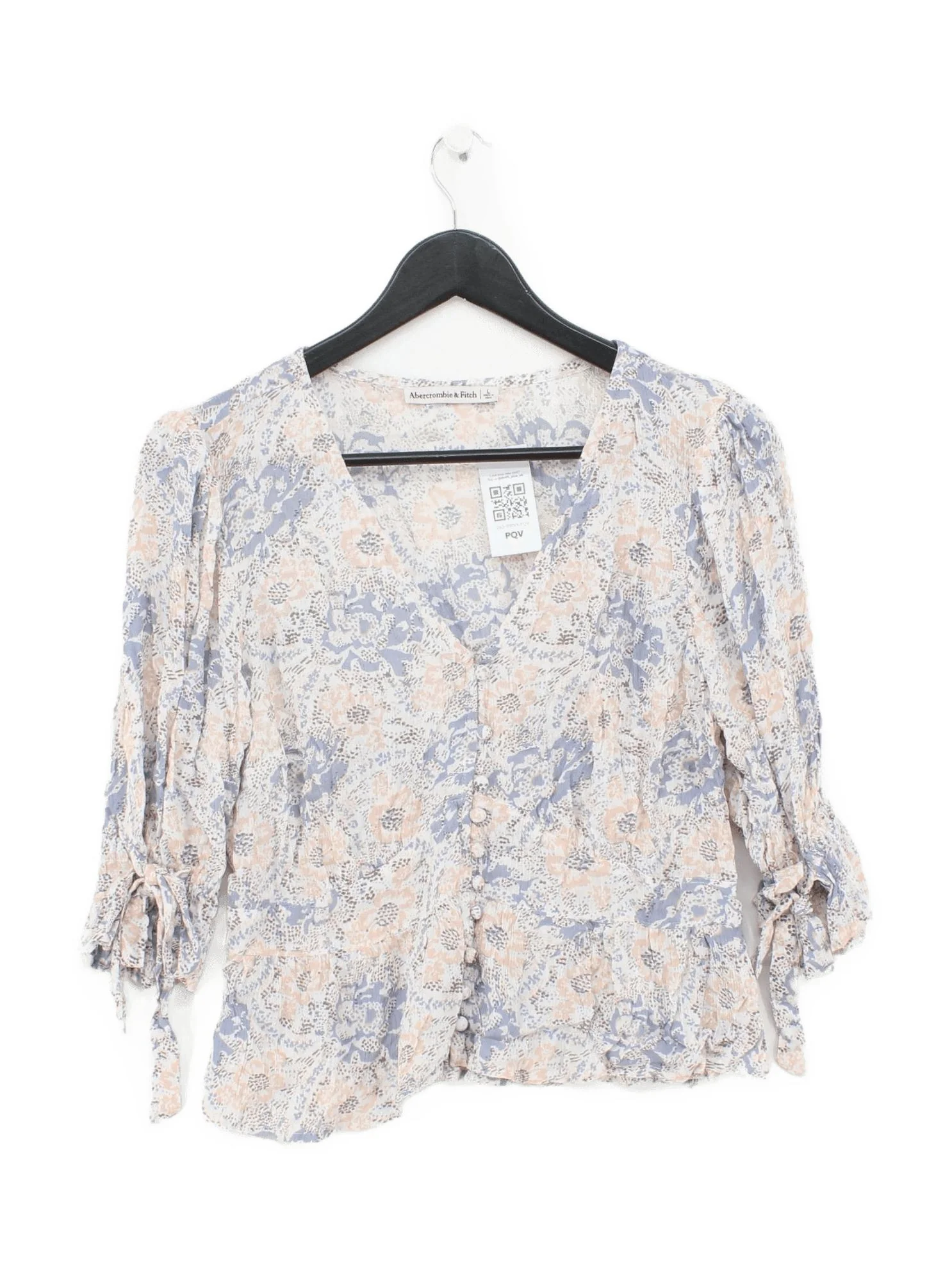 Abercrombie & Fitch Women's Top L Multi Viscose with Elastane Basic