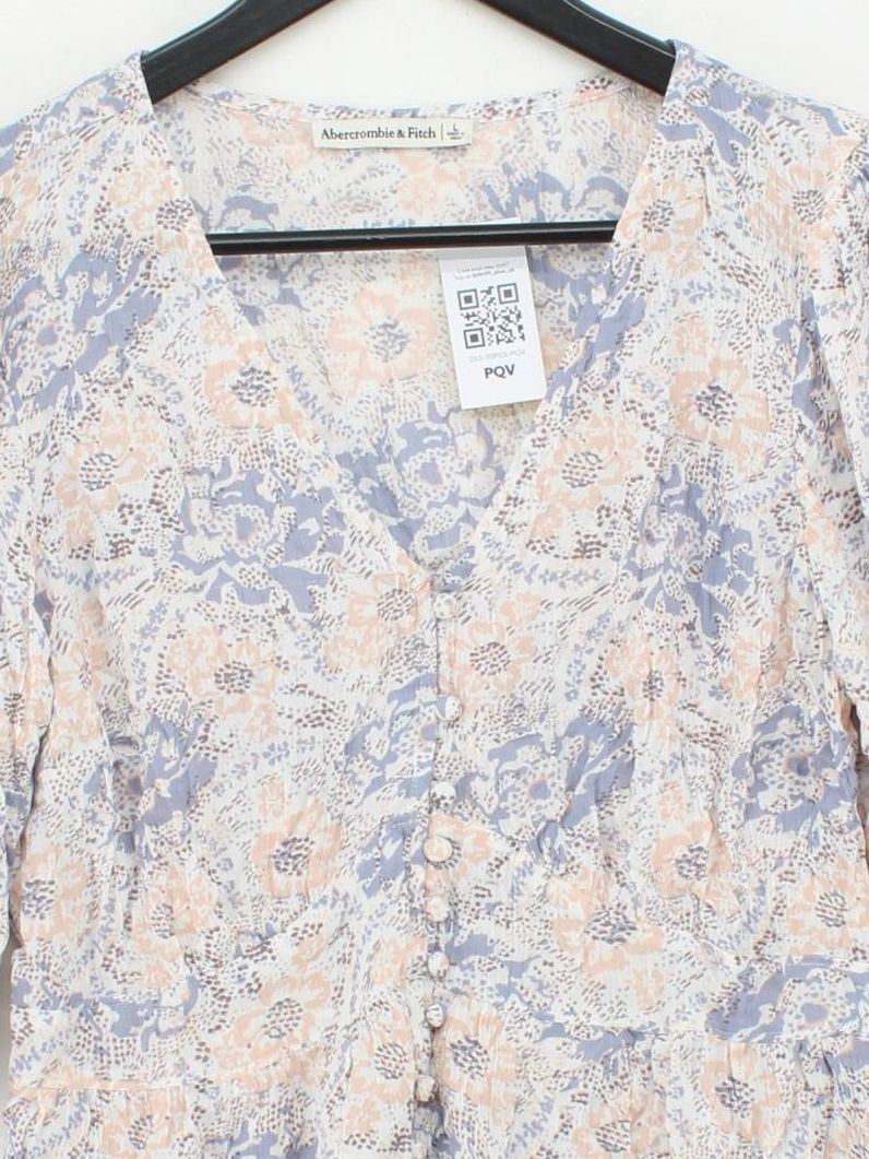 Abercrombie & Fitch Women's Top L Multi Viscose with Elastane Basic - Image 3