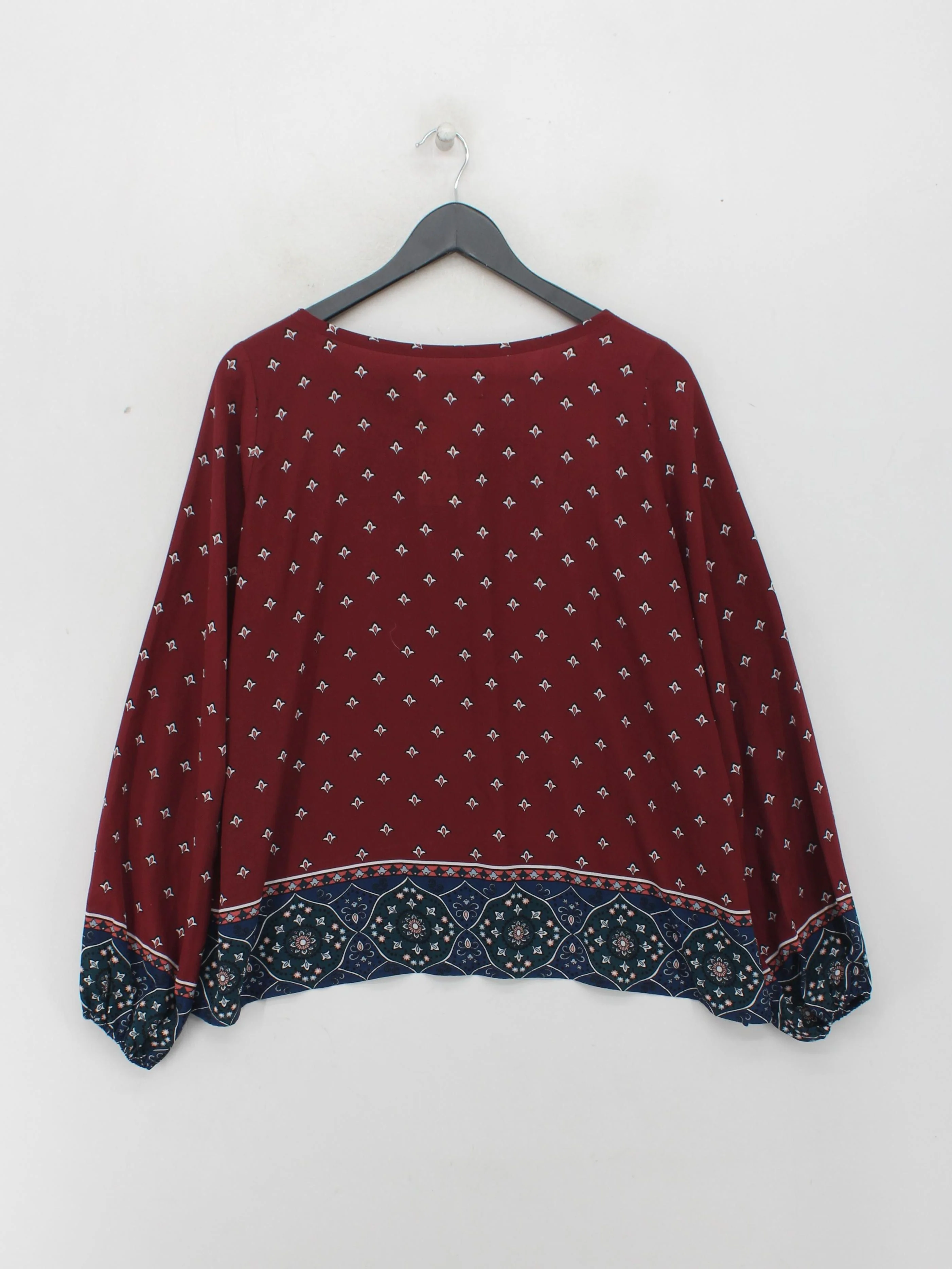 Abercrombie & Fitch Women's Top L Red 100% Polyester Basic - Image 2