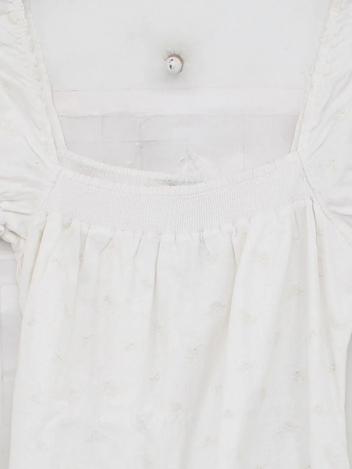 Abercrombie & Fitch Women's Top L White Polyester with Elastane Basic - Image 3